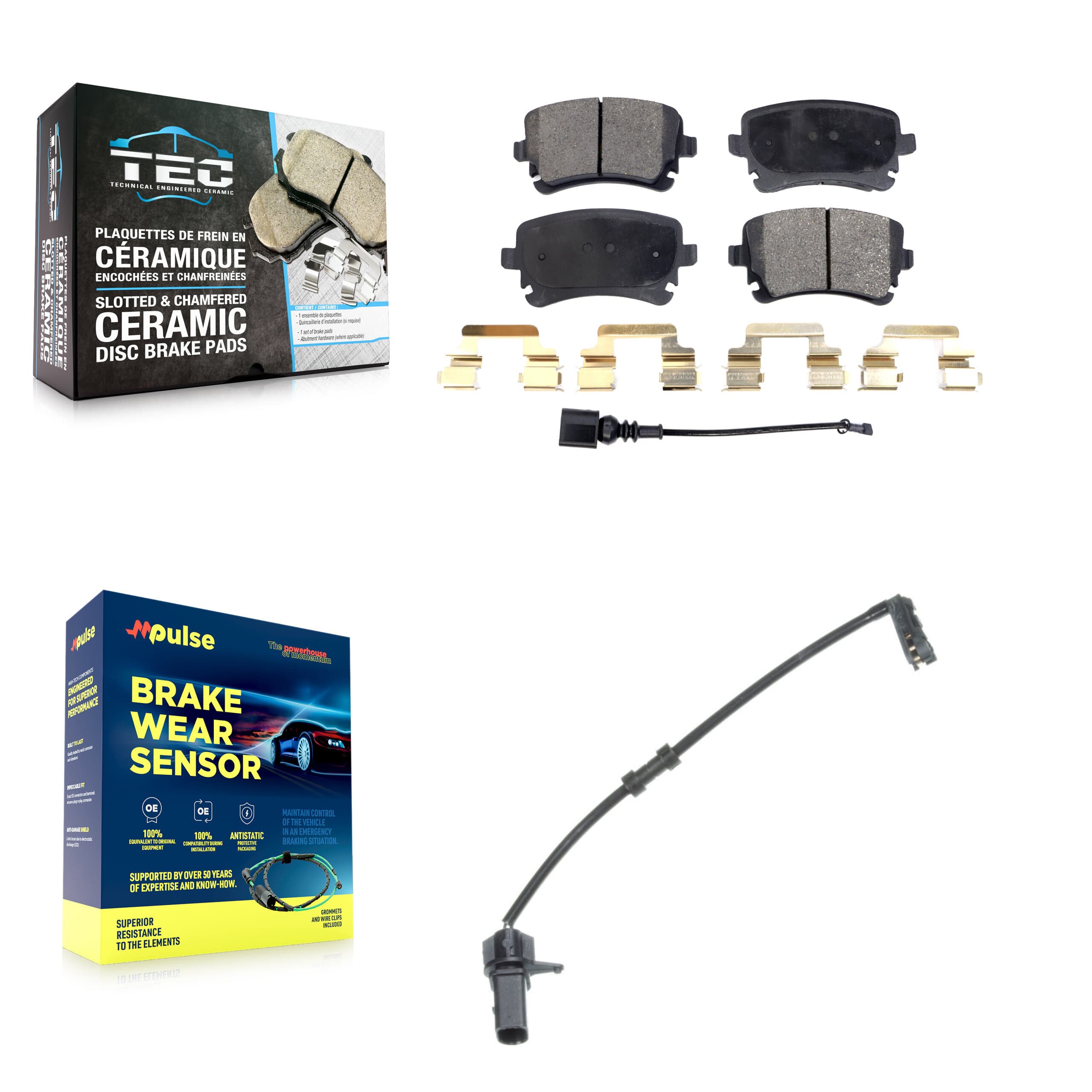 TEC - KTW-101223 - Rear Disc Brake Pad Kits image 1