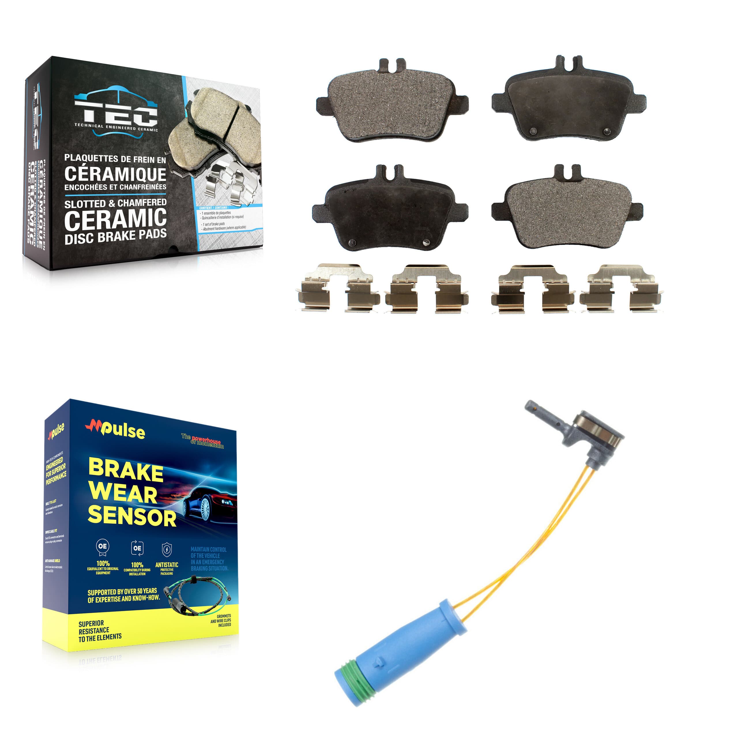 TEC - KTW-101229 - Rear Disc Brake Pad Kits image 1