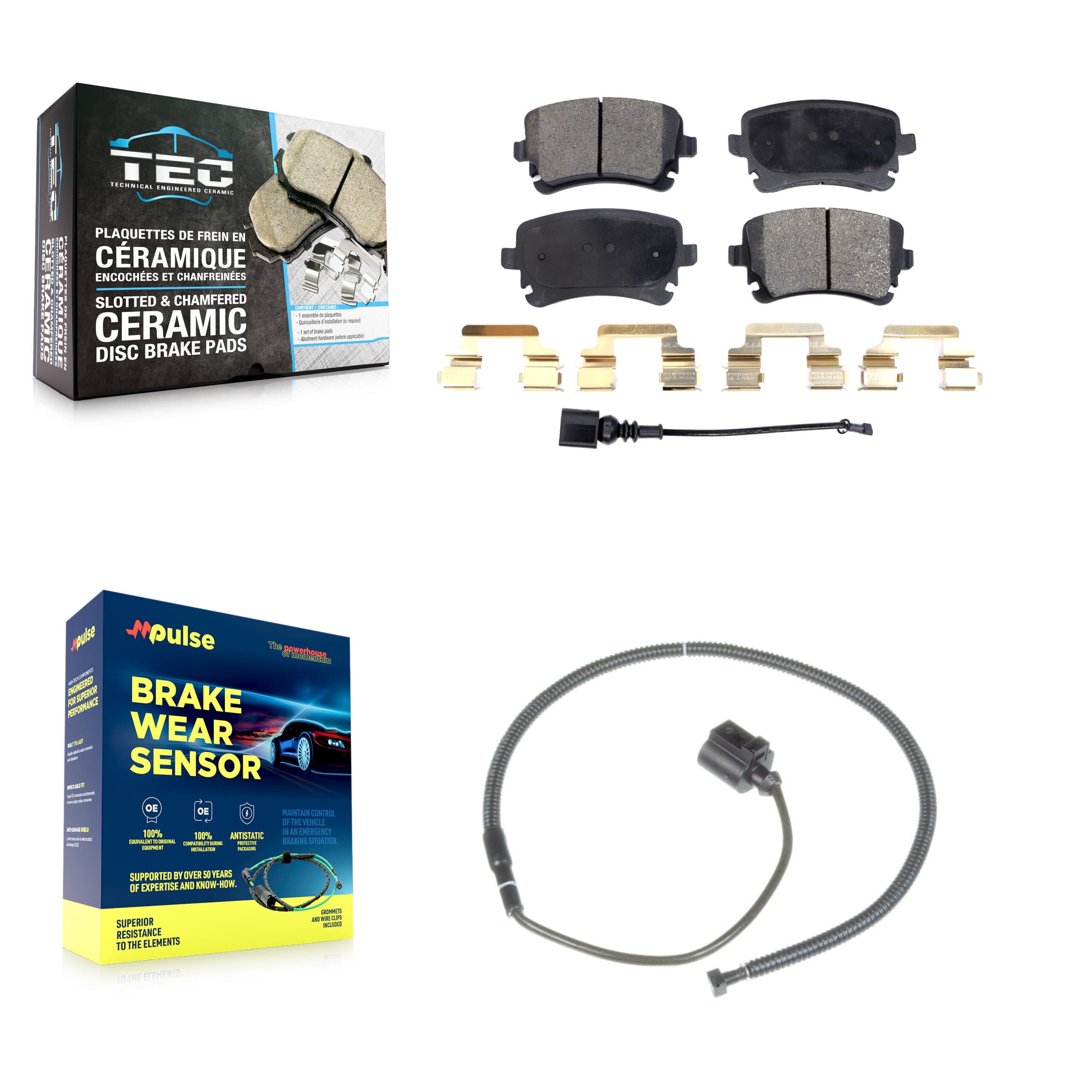 TEC - KTW-101232 - Rear Disc Brake Pad Kits image 1