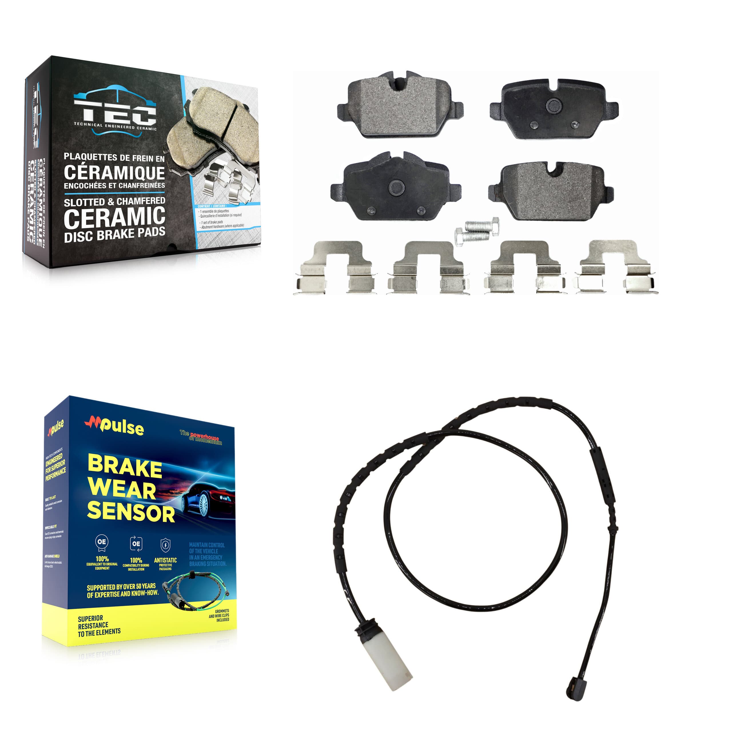 TEC - KTW-101239 - Rear Disc Brake Pad Kits image 1