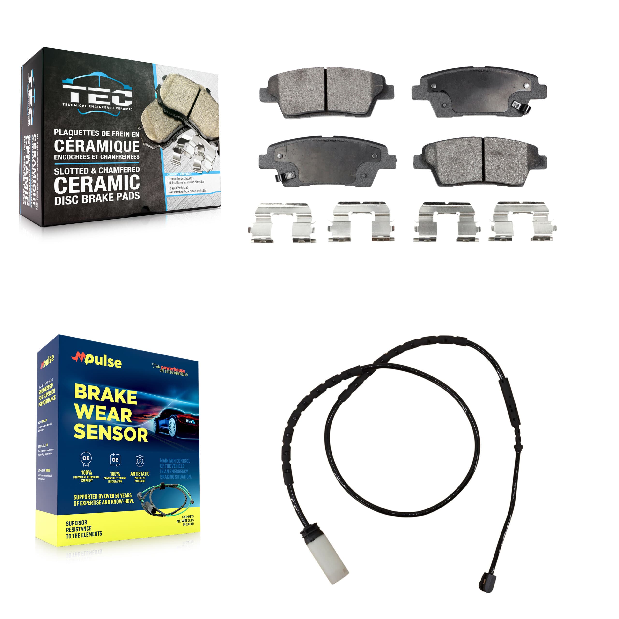 TEC - KTW-101240 - Rear Disc Brake Pad Kits image 1