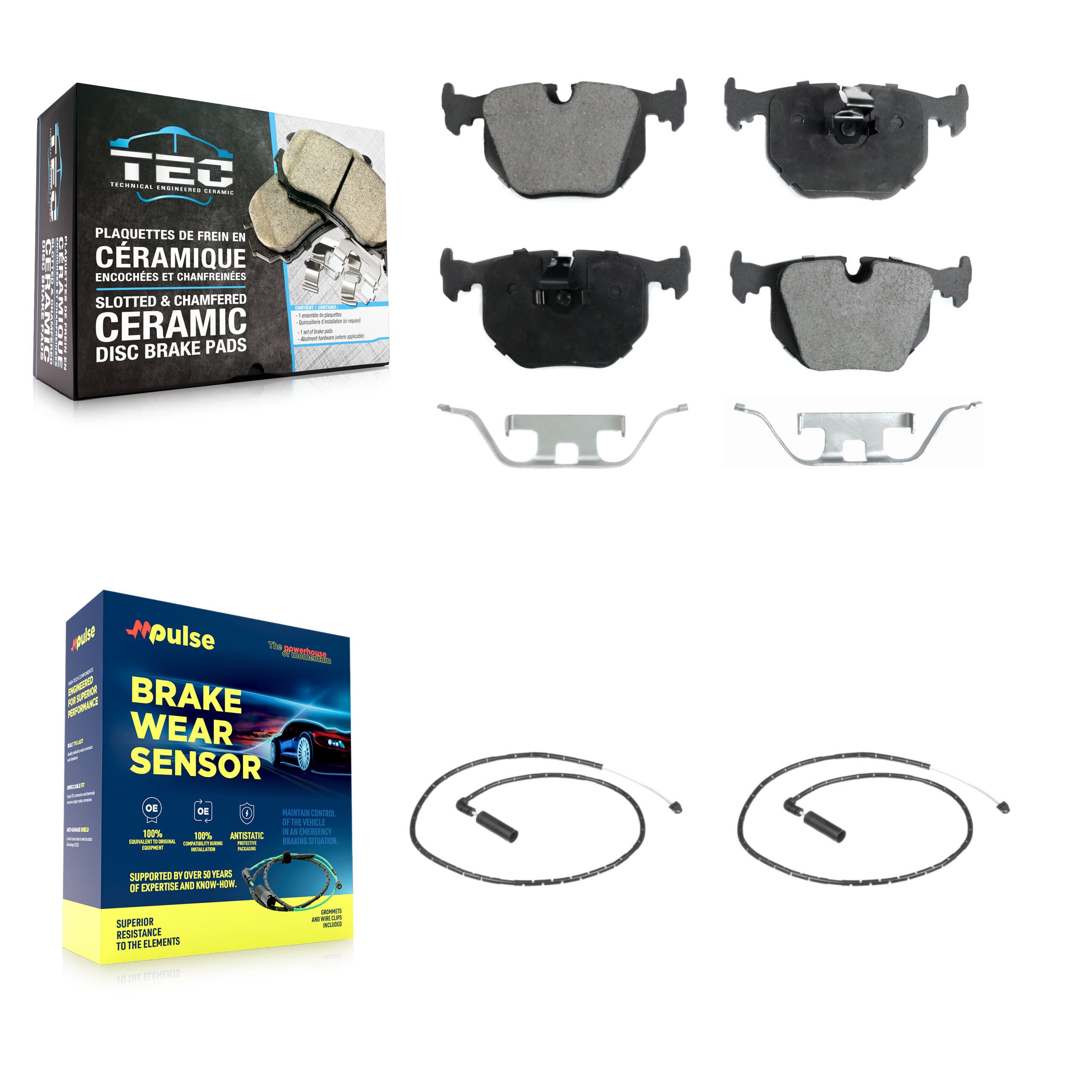 TEC - KTW-101244 - Rear Disc Brake Pad Kits image 1