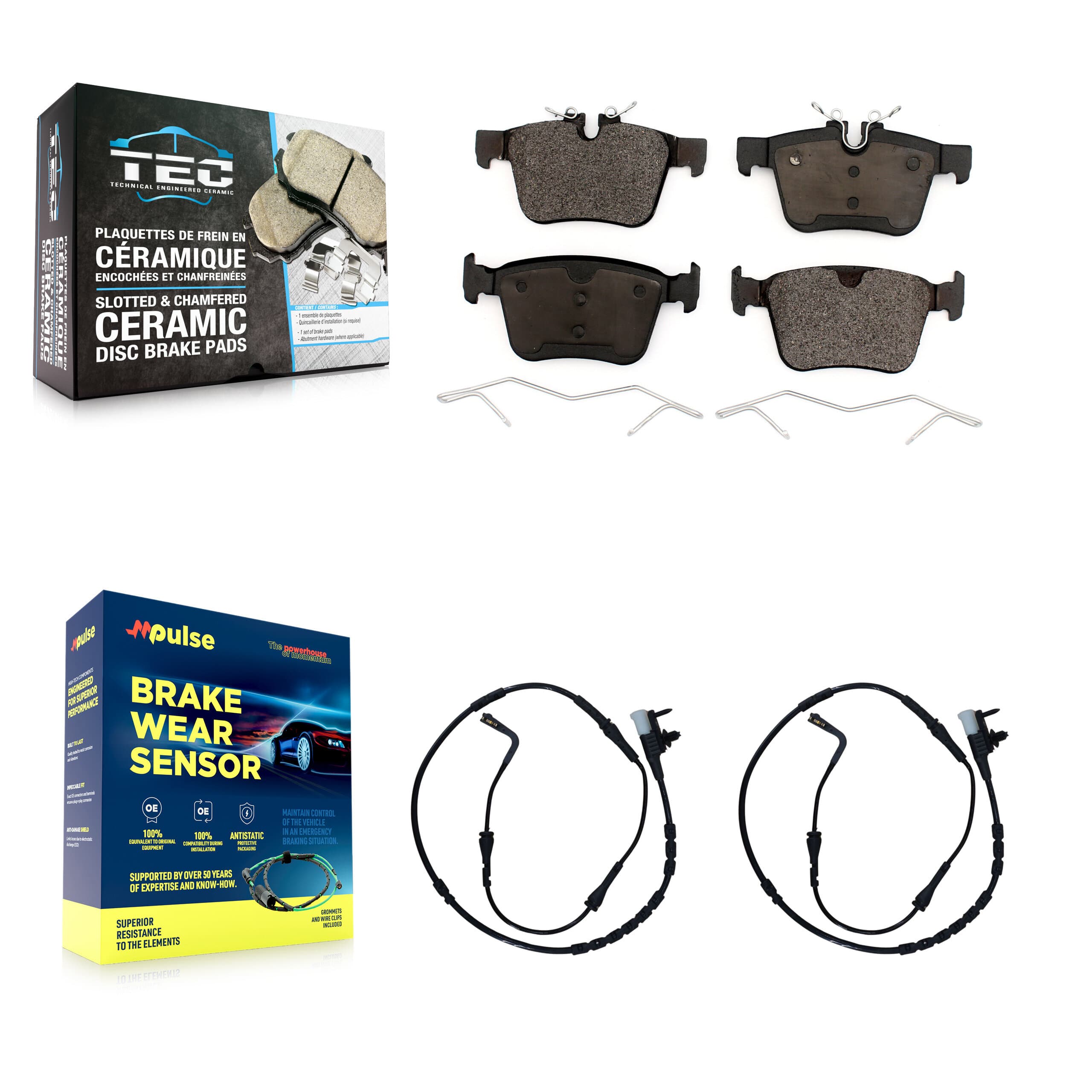 TEC - KTW-101245 - Rear Disc Brake Pad Kits image 1