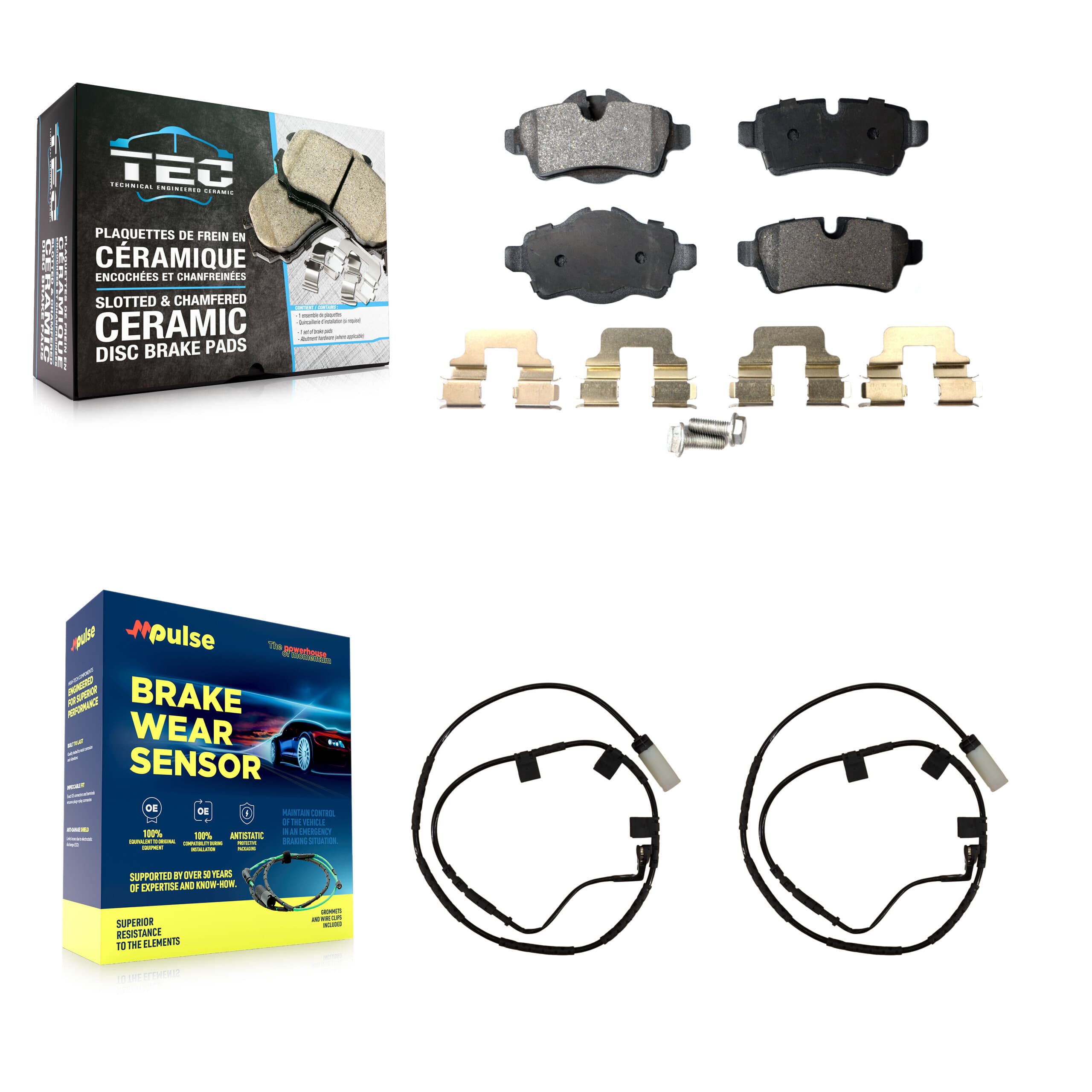 TEC - KTW-101252 - Rear Disc Brake Pad Kits image 1