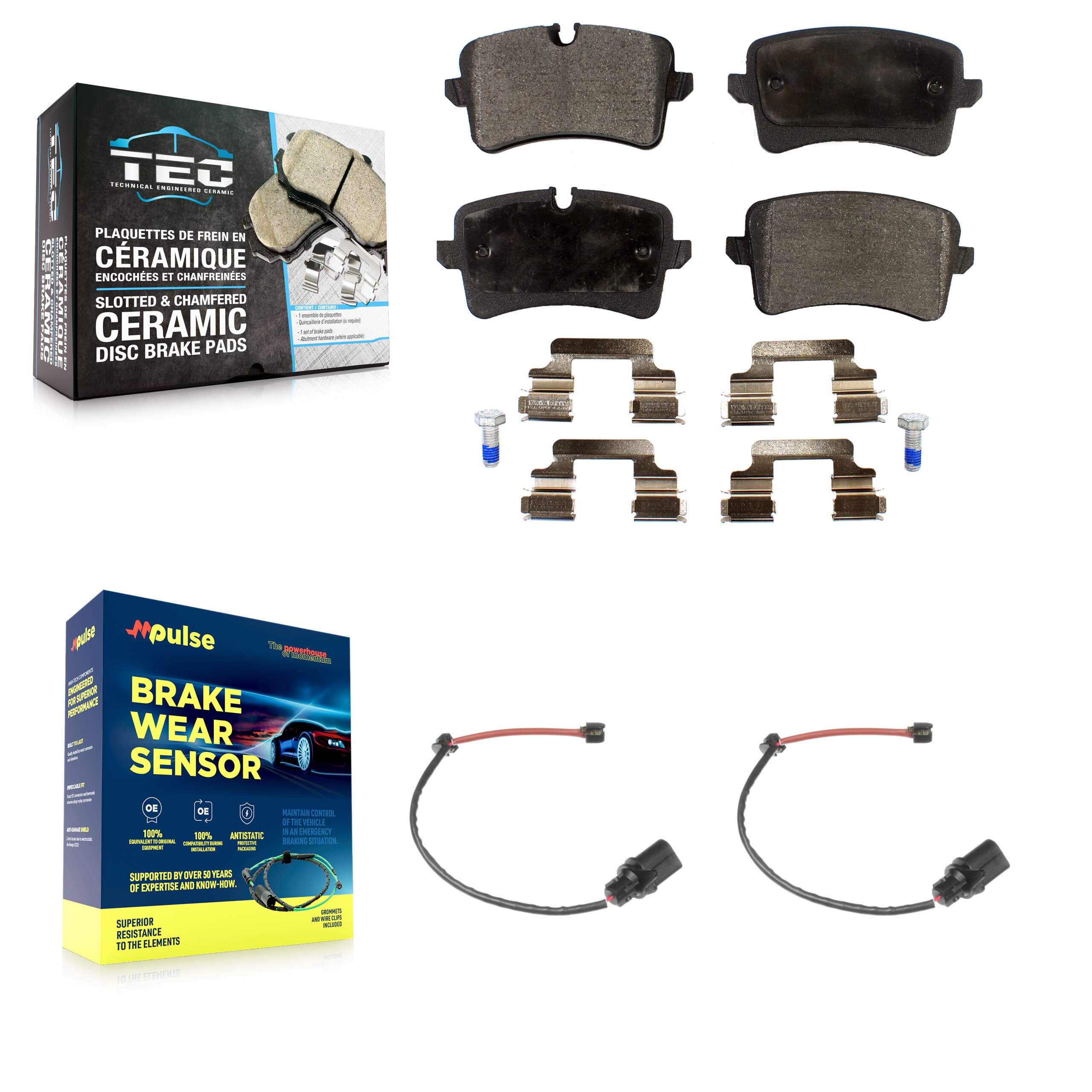 TEC - KTW-101253 - Rear Disc Brake Pad Kits image 1