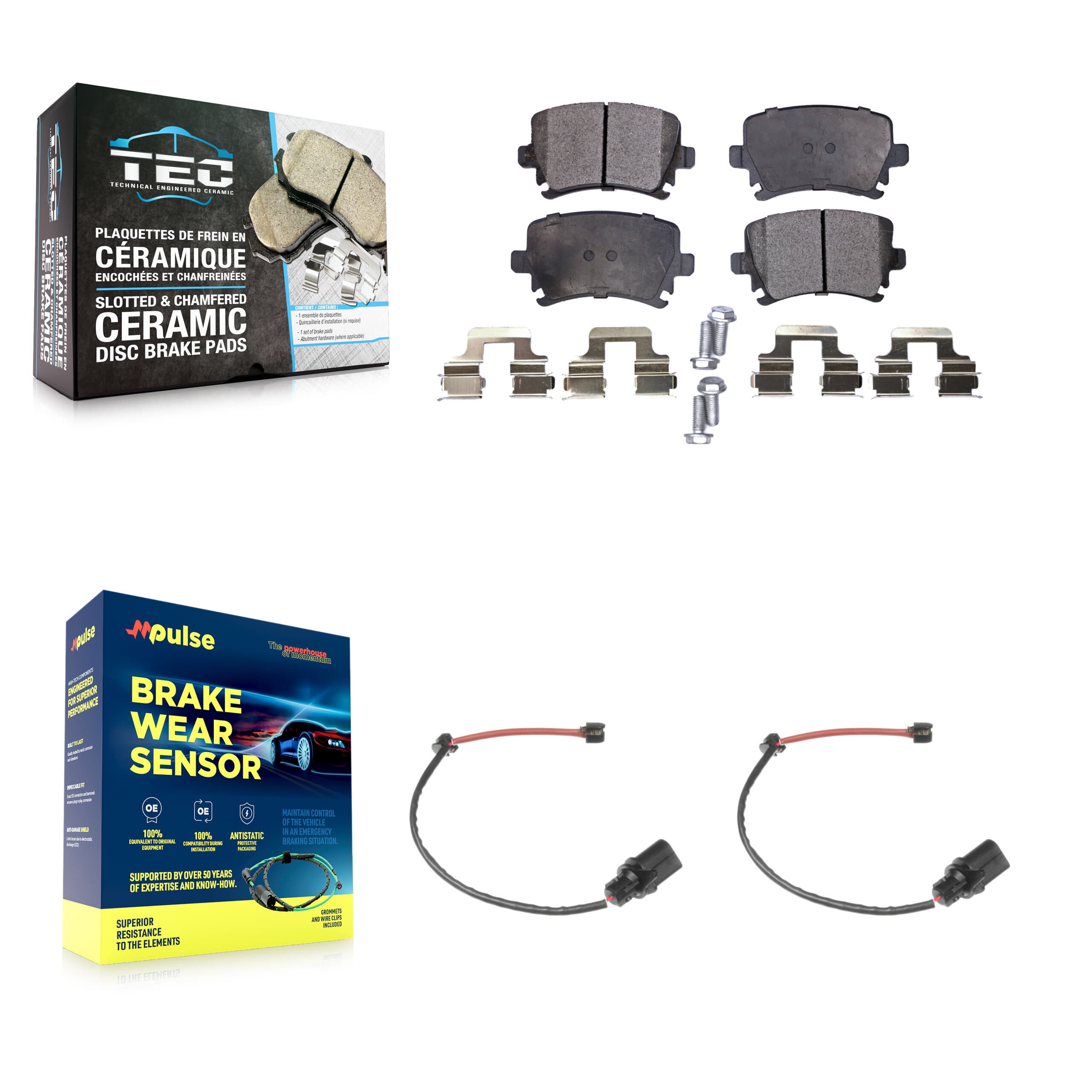 TEC - KTW-101255 - Rear Disc Brake Pad Kits image 1