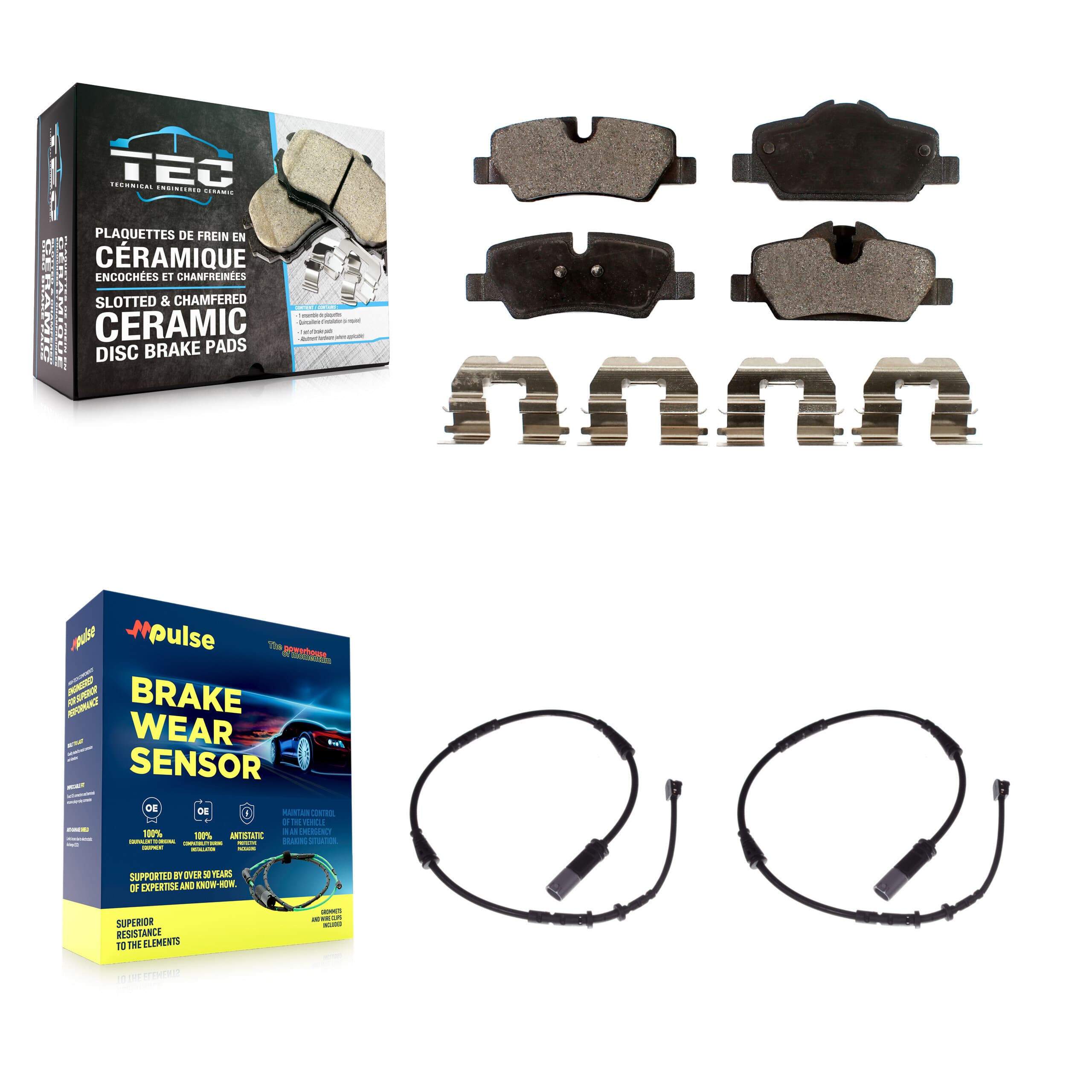 TEC - KTW-101262 - Rear Disc Brake Pad Kits image 1