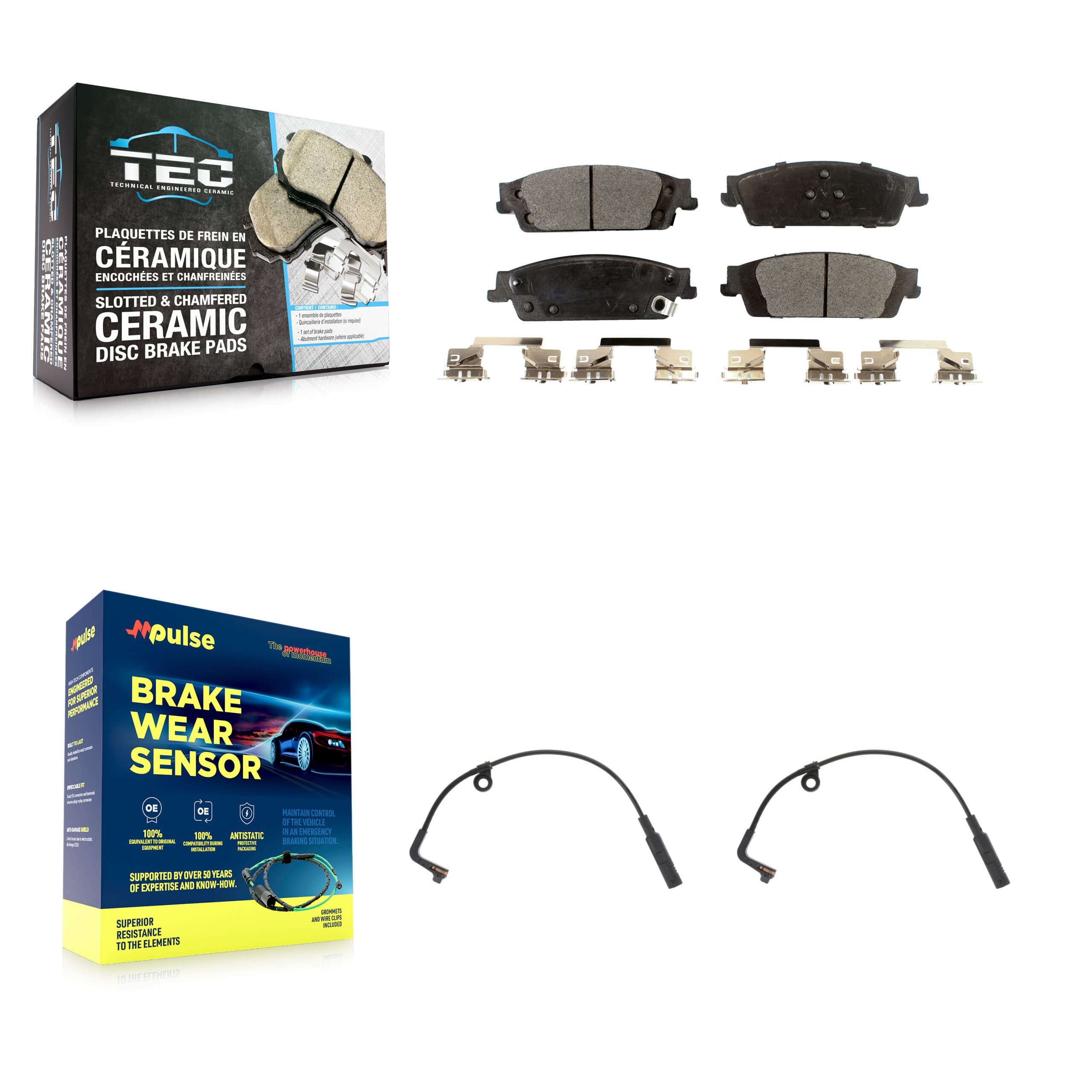 TEC - KTW-101265 - Rear Disc Brake Pad Kits image 1