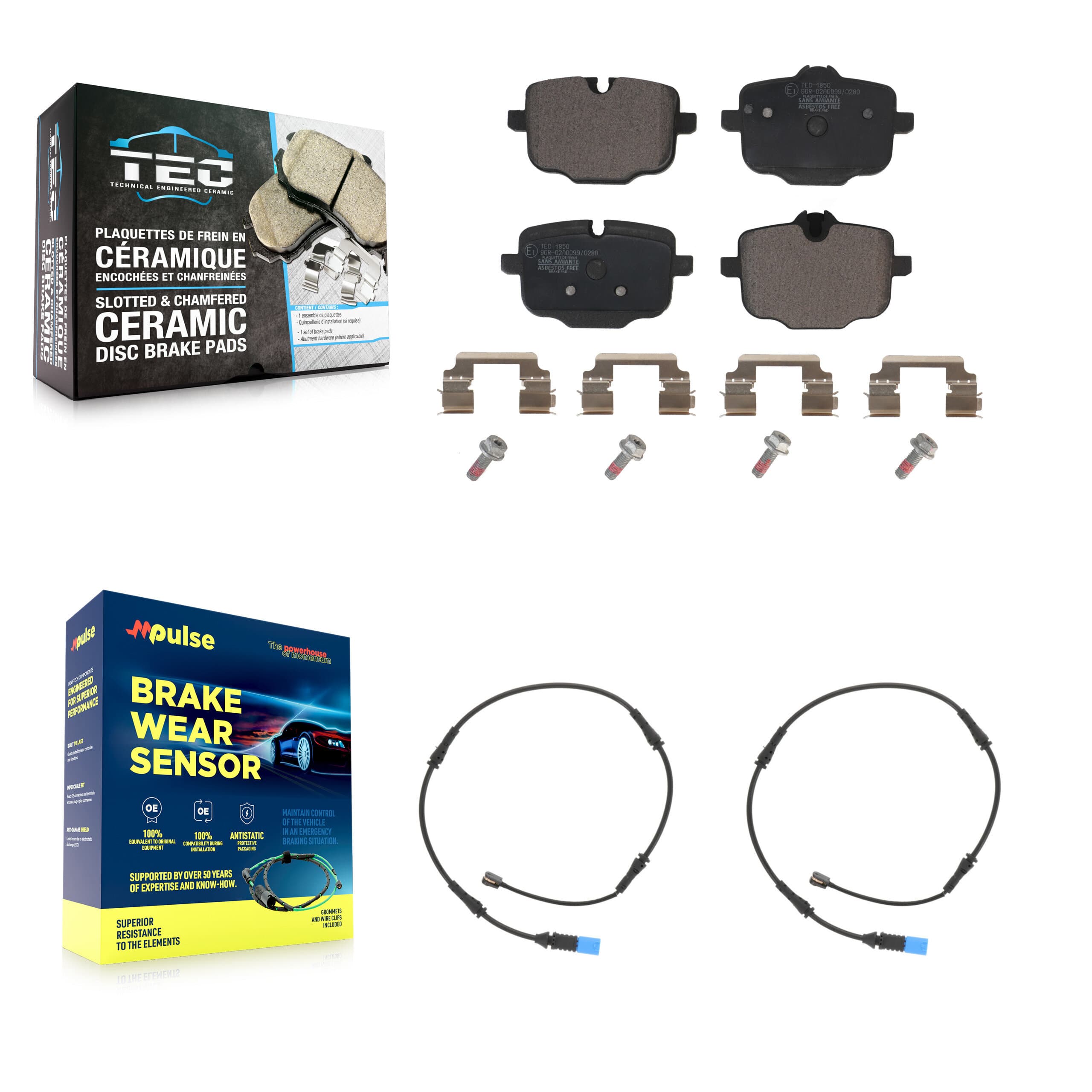TEC - KTW-101269 - Rear Disc Brake Pad Kits image 1