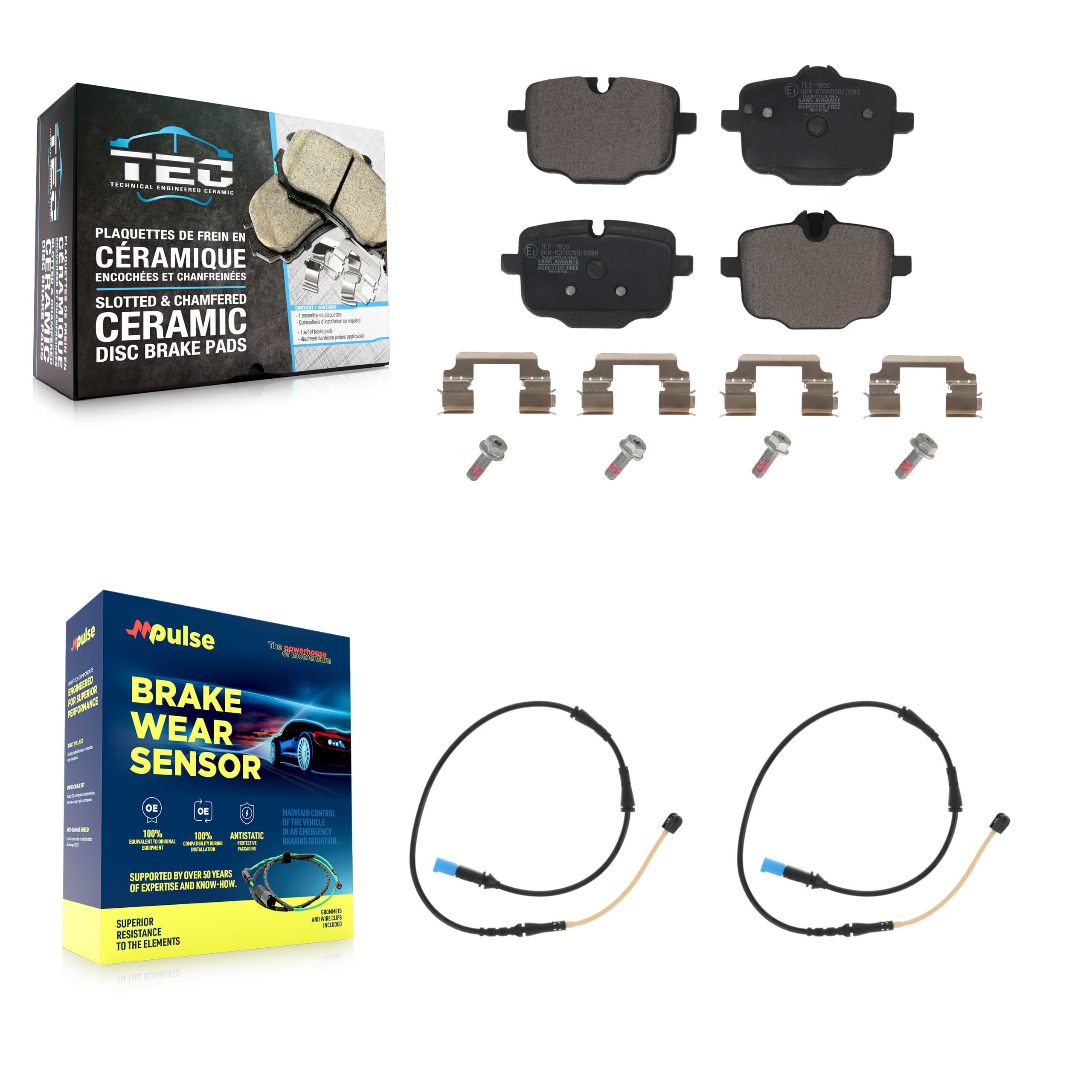 TEC - KTW-101271 - Rear Disc Brake Pad Kits image 1