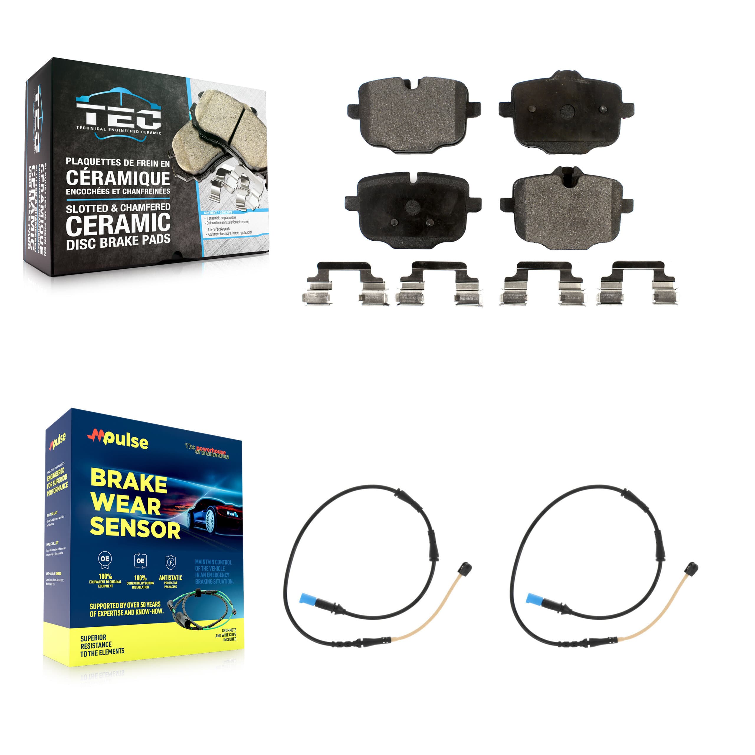 TEC - KTW-101273 - Rear Disc Brake Pad Kits image 1