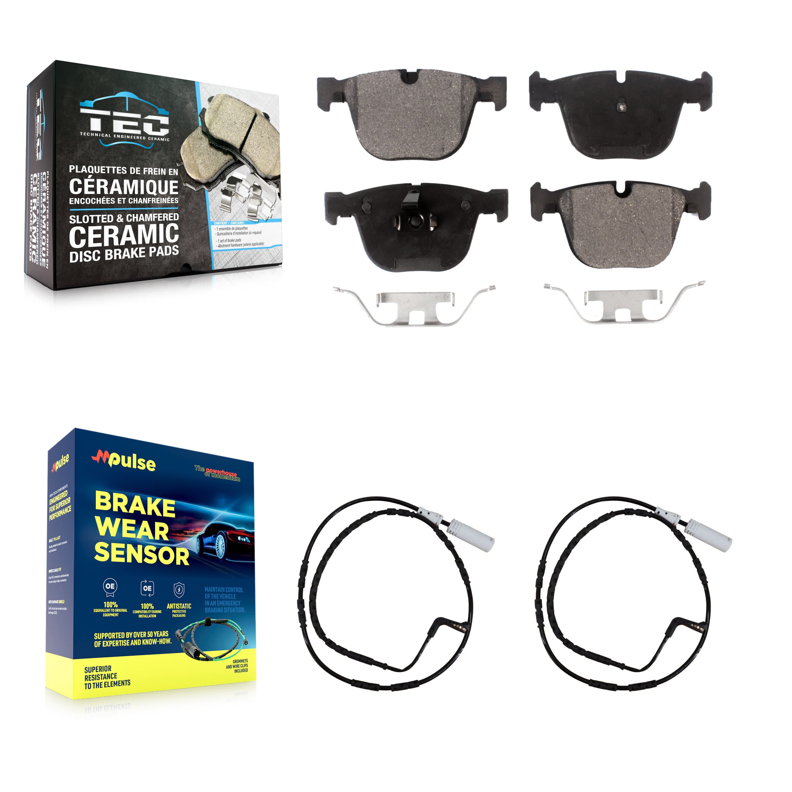 TEC - KTW-101274 - Rear Disc Brake Pad Kits image 1