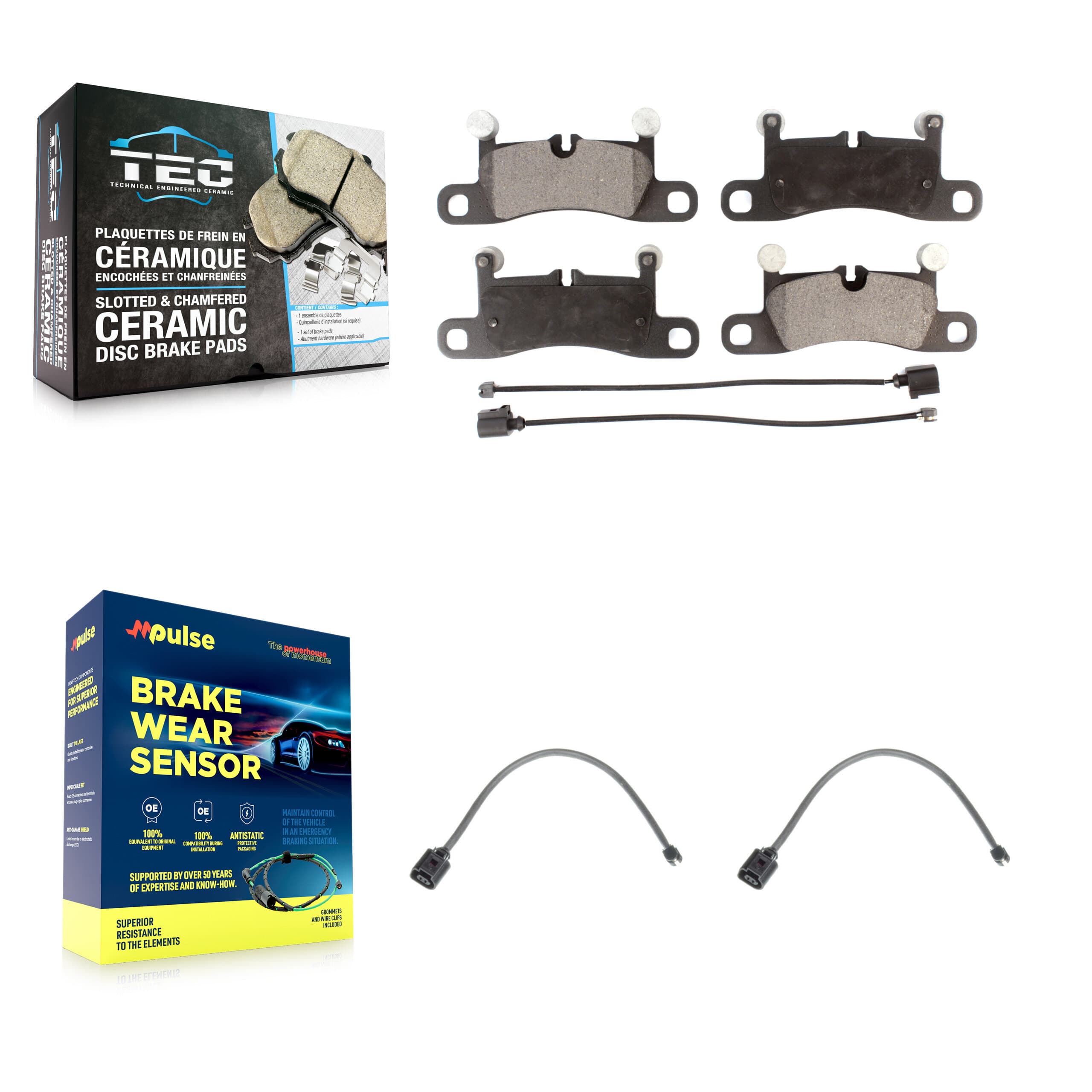 TEC - KTW-101282 - Rear Disc Brake Pad Kits image 1