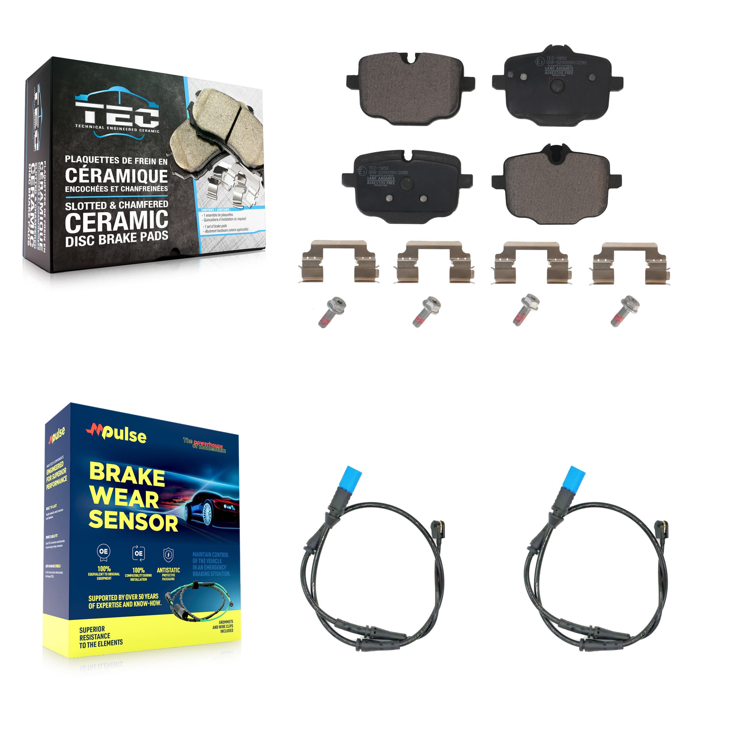 TEC - KTW-101285 - Rear Disc Brake Pad Kits image 1