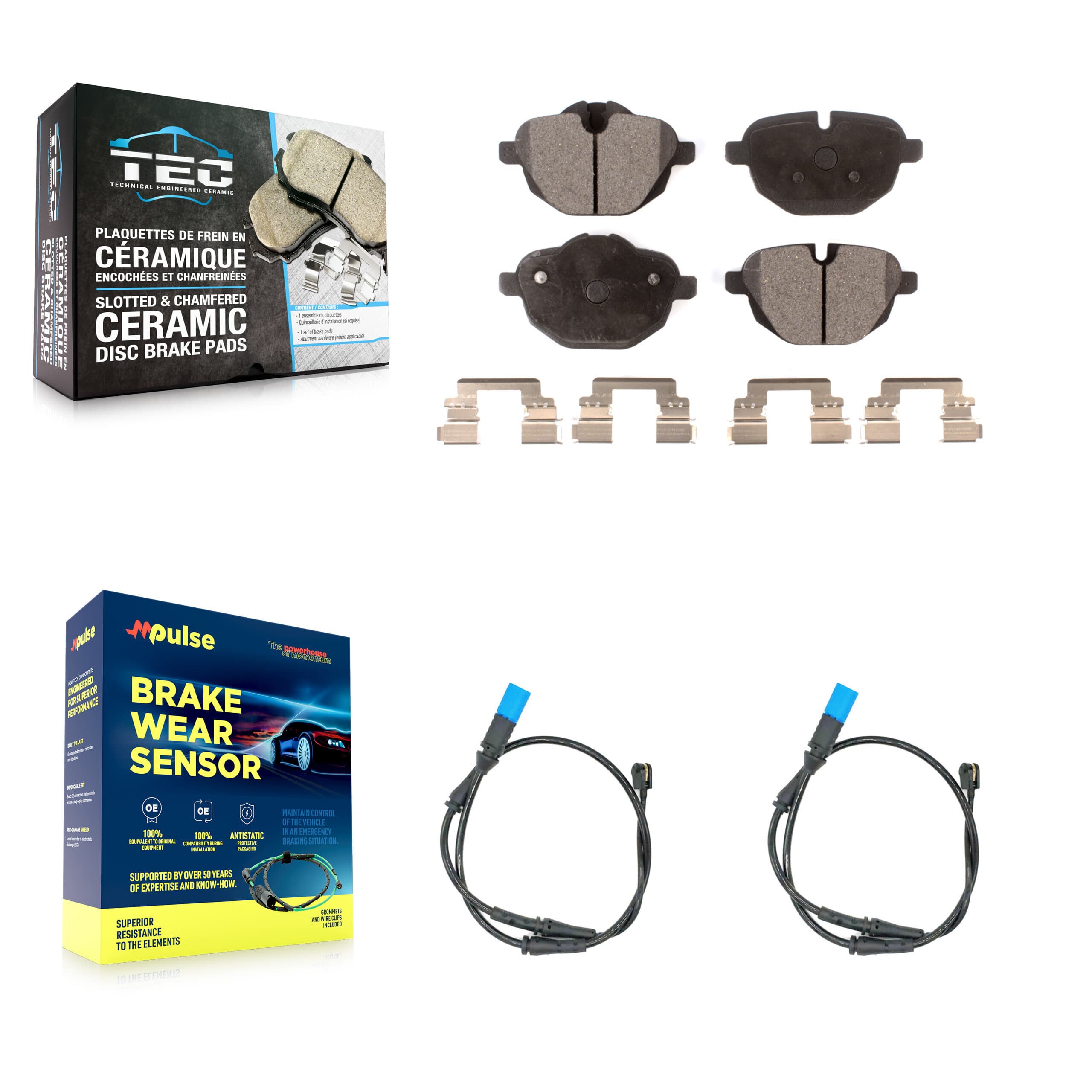 TEC - KTW-101286 - Rear Disc Brake Pad Kits image 1