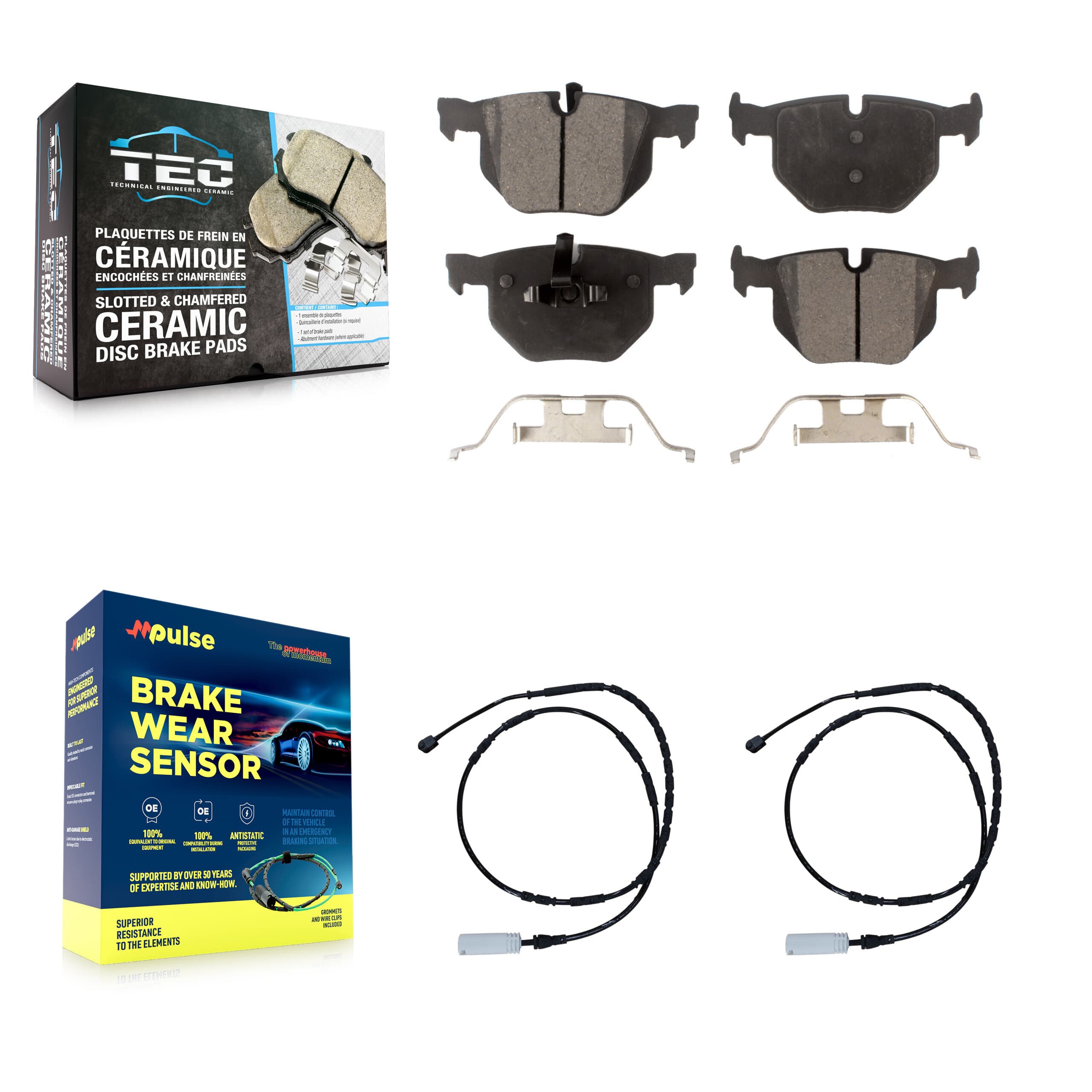 TEC - KTW-101290 - Rear Disc Brake Pad Kits image 1