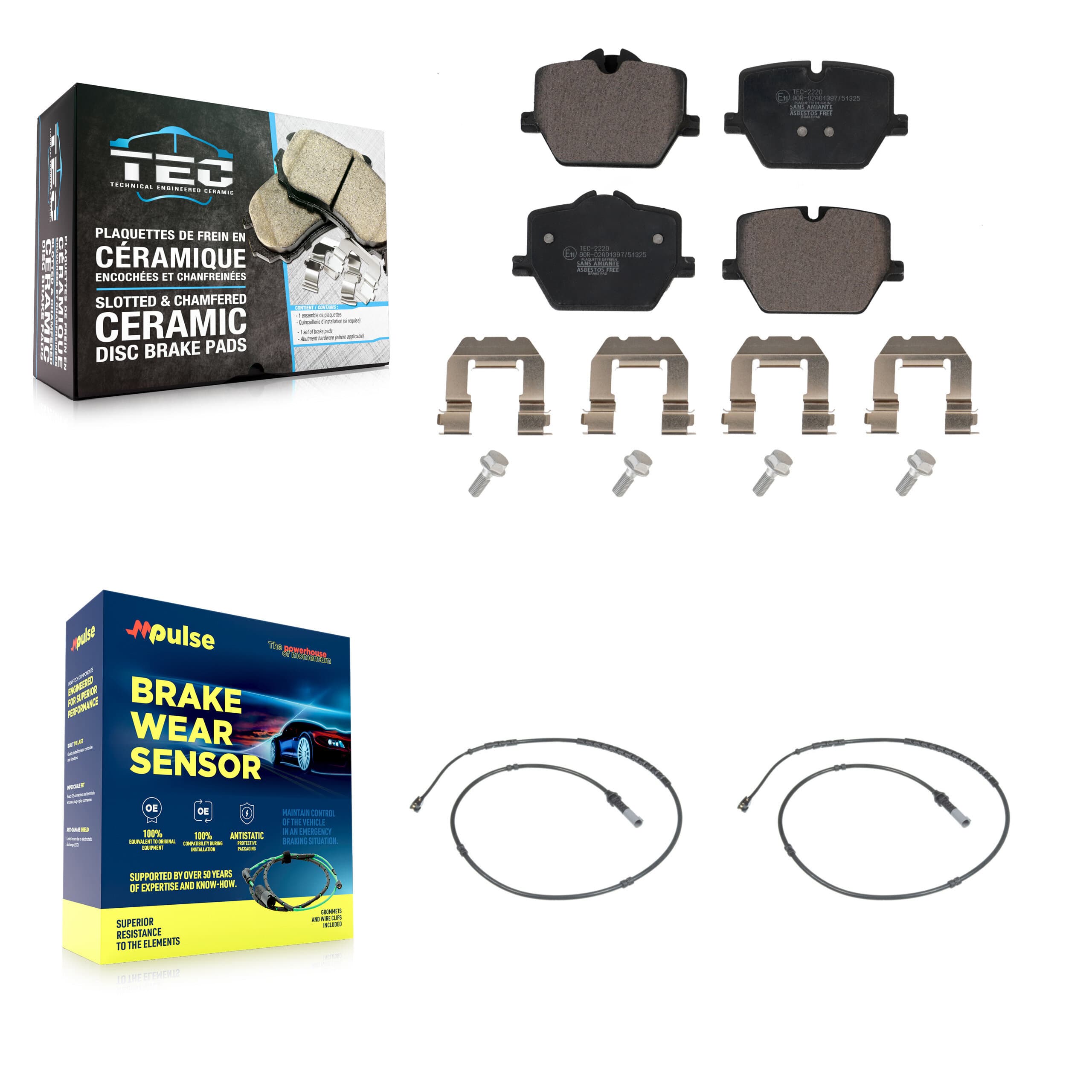 TEC - KTW-101294 - Rear Disc Brake Pad Kits image 1