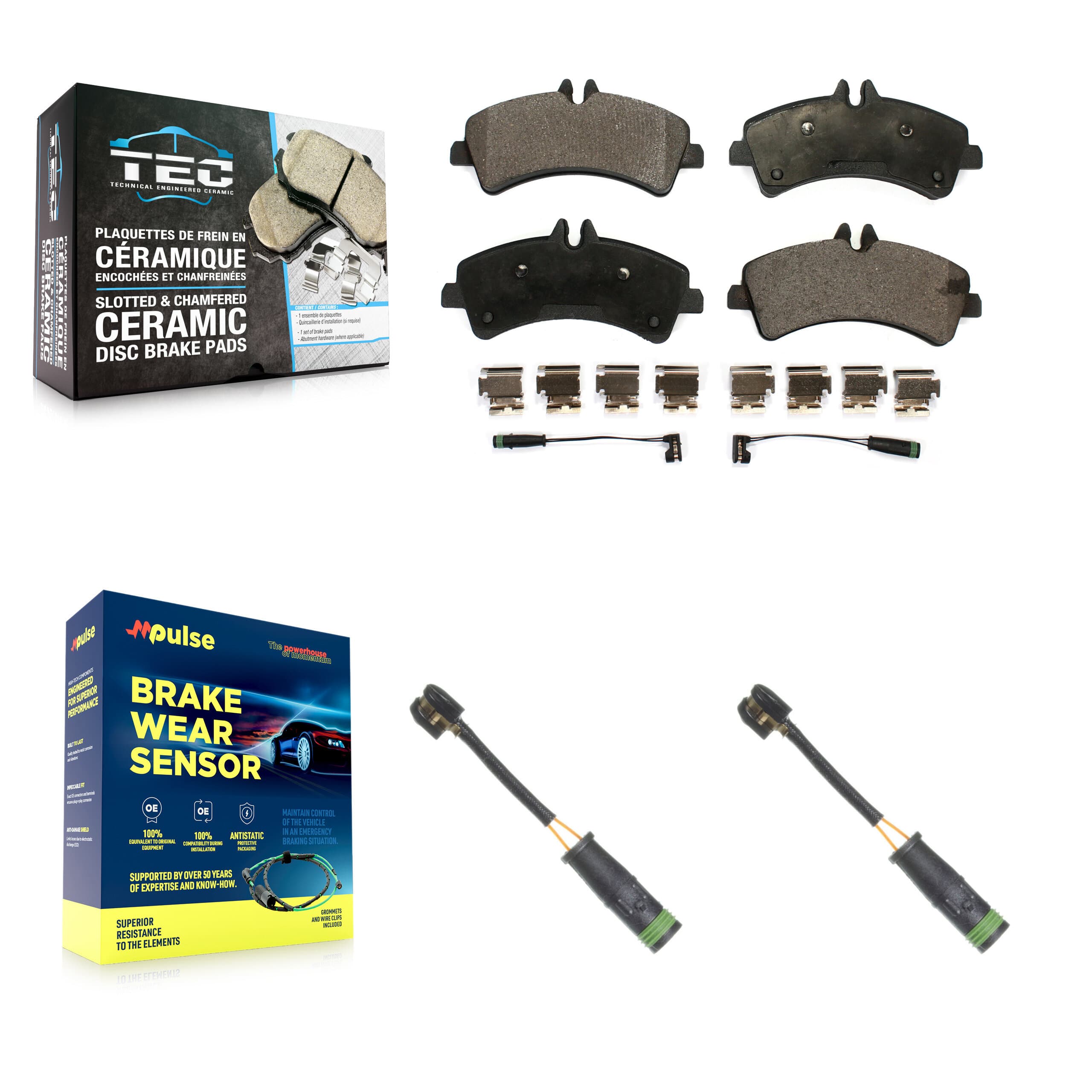 TEC - KTW-101296 - Rear Disc Brake Pad Kits image 1