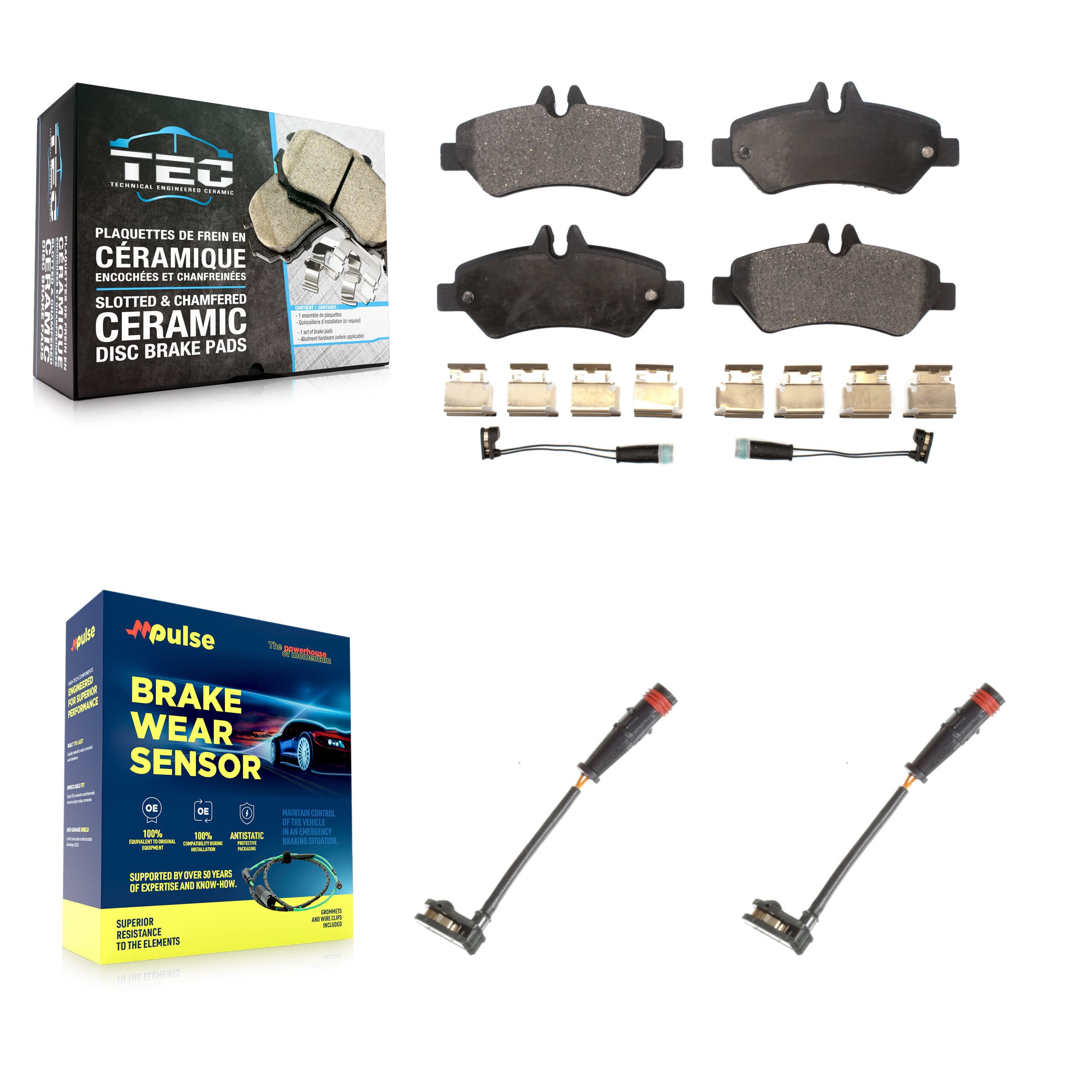 TEC - KTW-101297 - Rear Disc Brake Pad Kits image 1