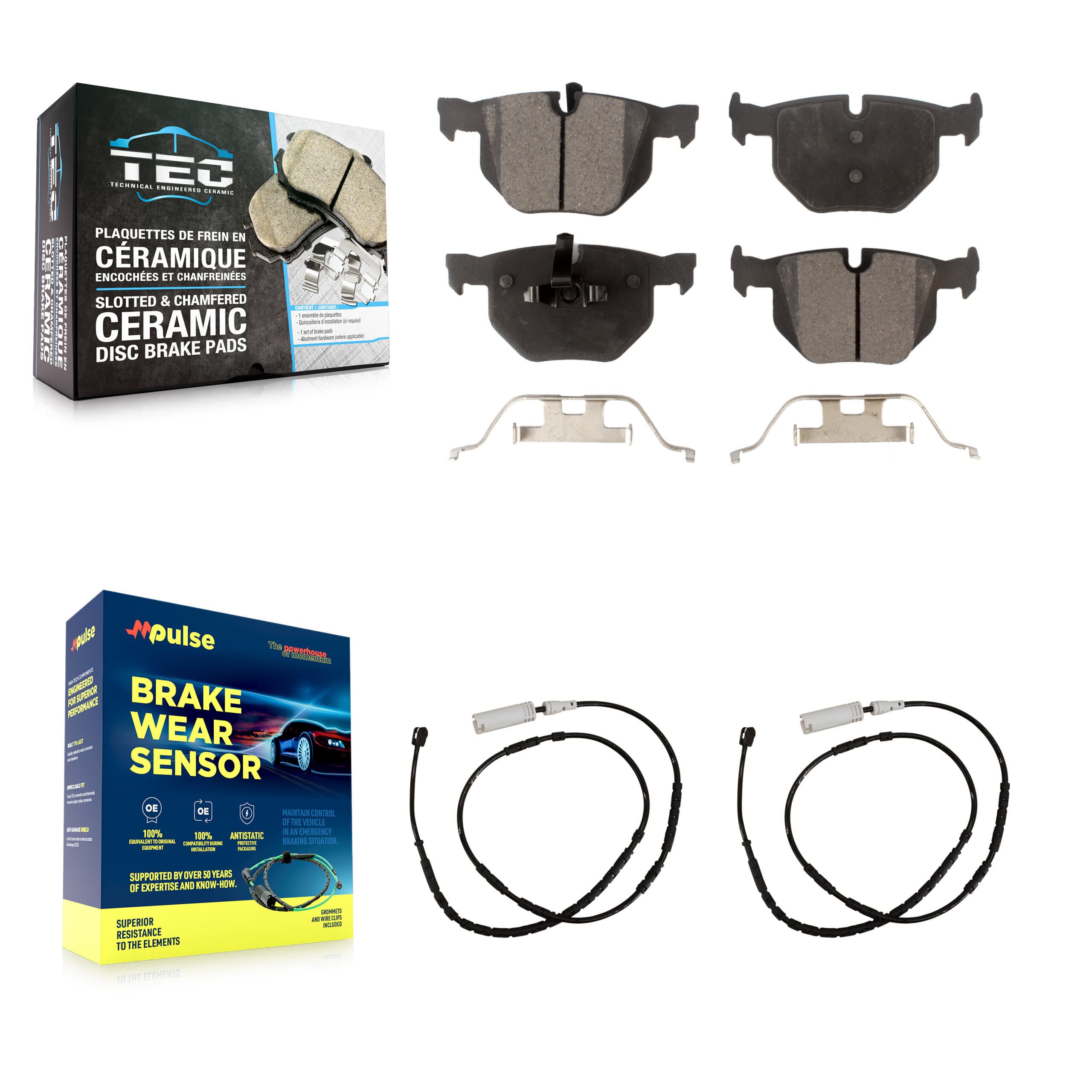 TEC - KTW-101300 - Rear Disc Brake Pad Kits image 1