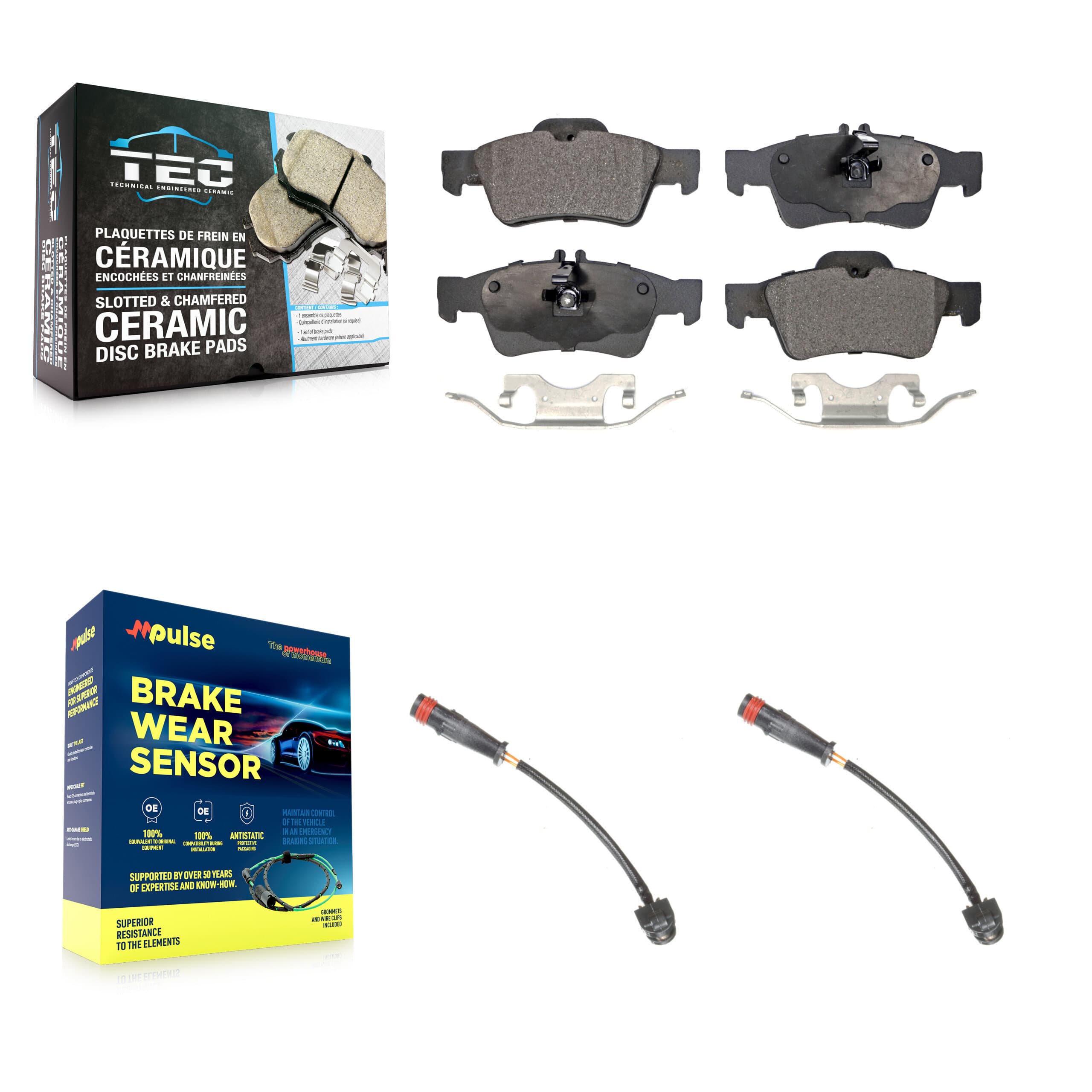 TEC - KTW-101301 - Rear Disc Brake Pad Kits image 1