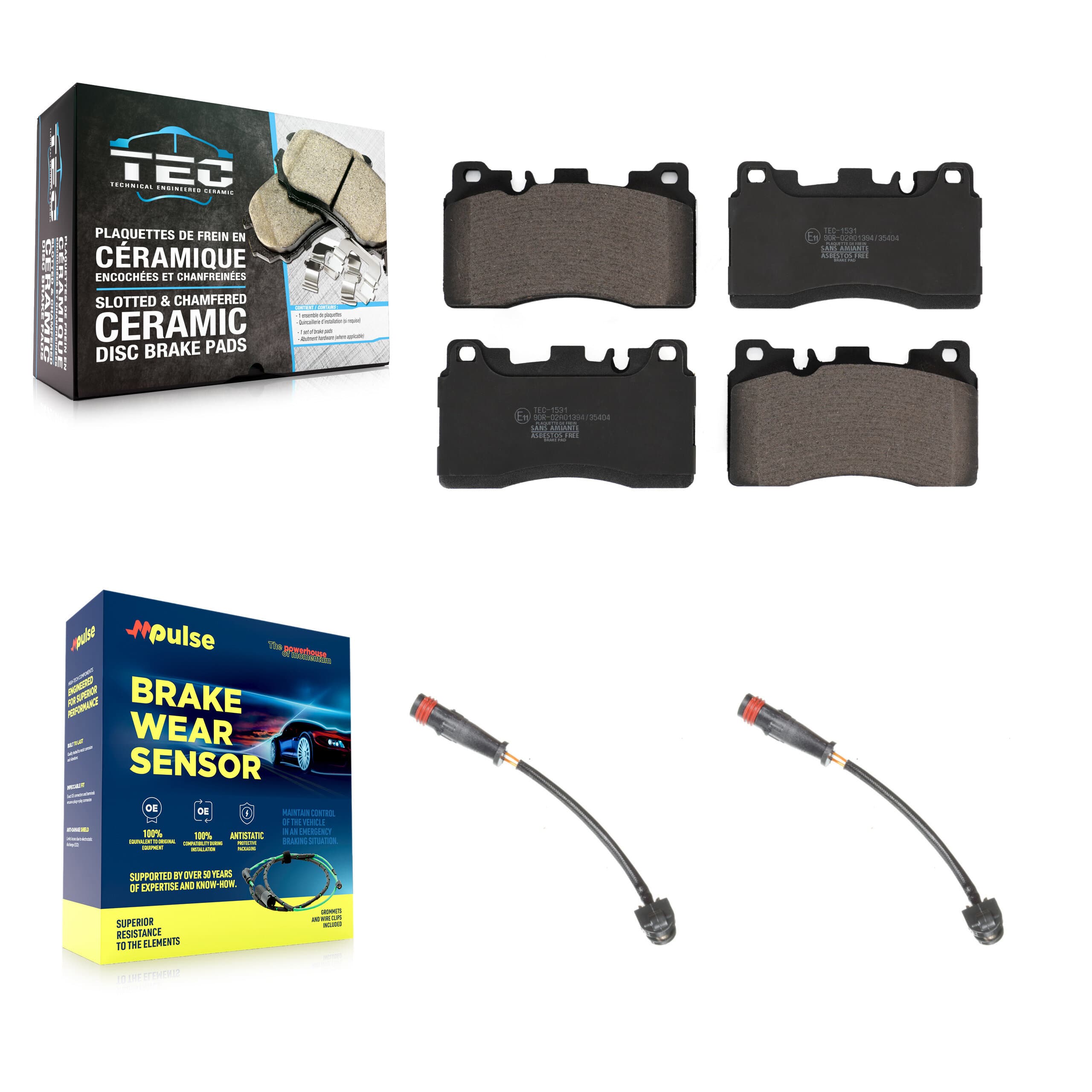 TEC - KTW-101303 - Rear Disc Brake Pad Kits image 1