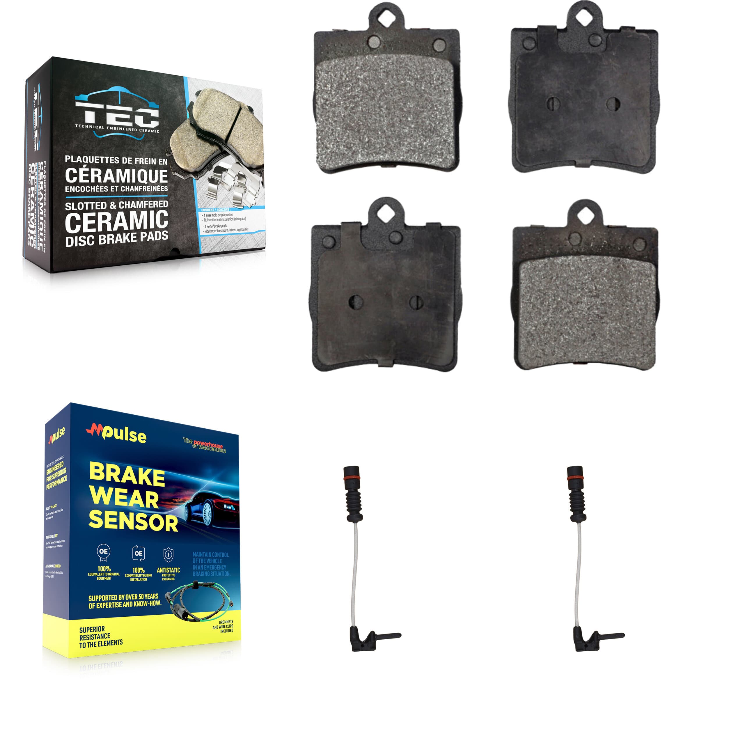 TEC - KTW-101306 - Rear Disc Brake Pad Kits image 1