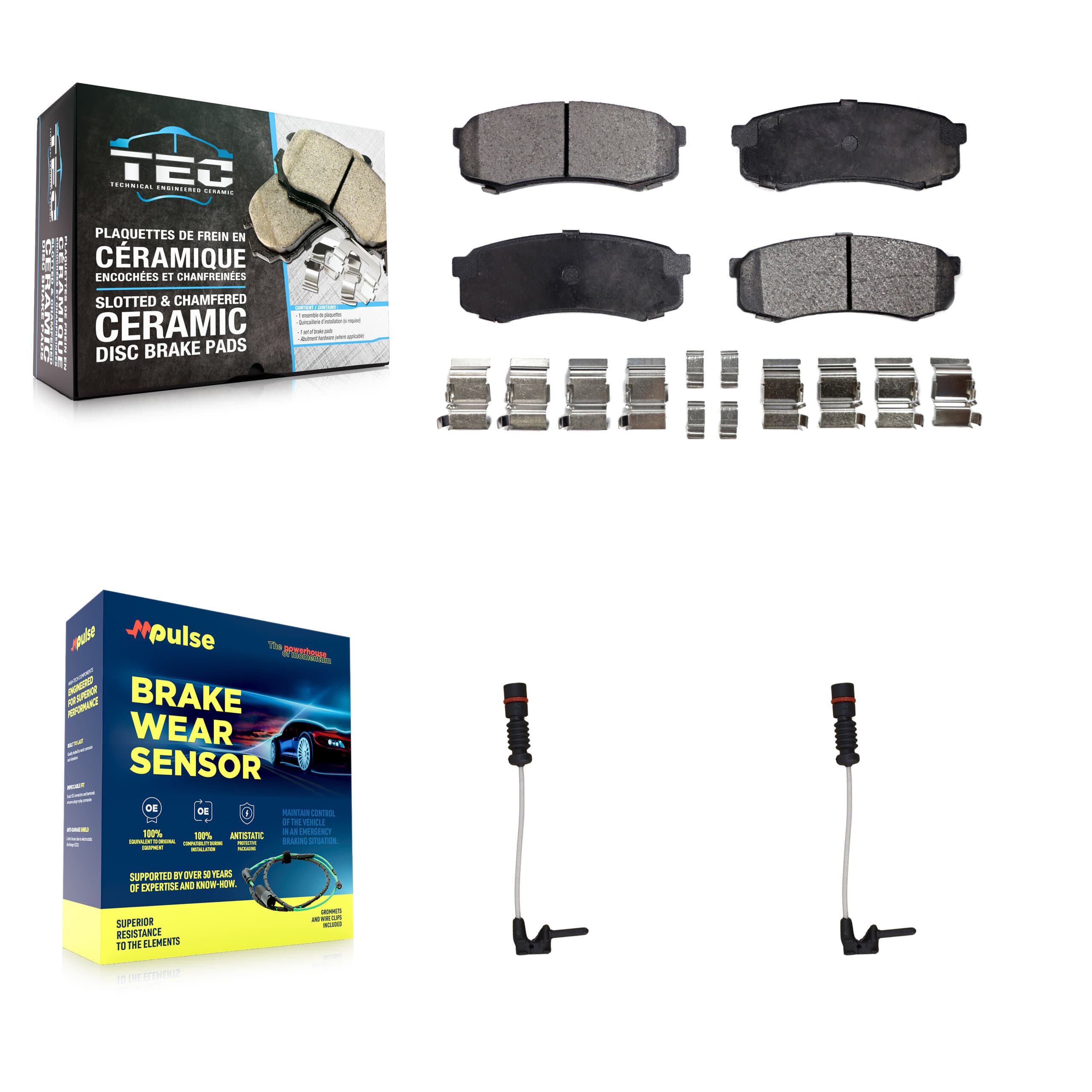 TEC - KTW-101307 - Rear Disc Brake Pad Kits image 1