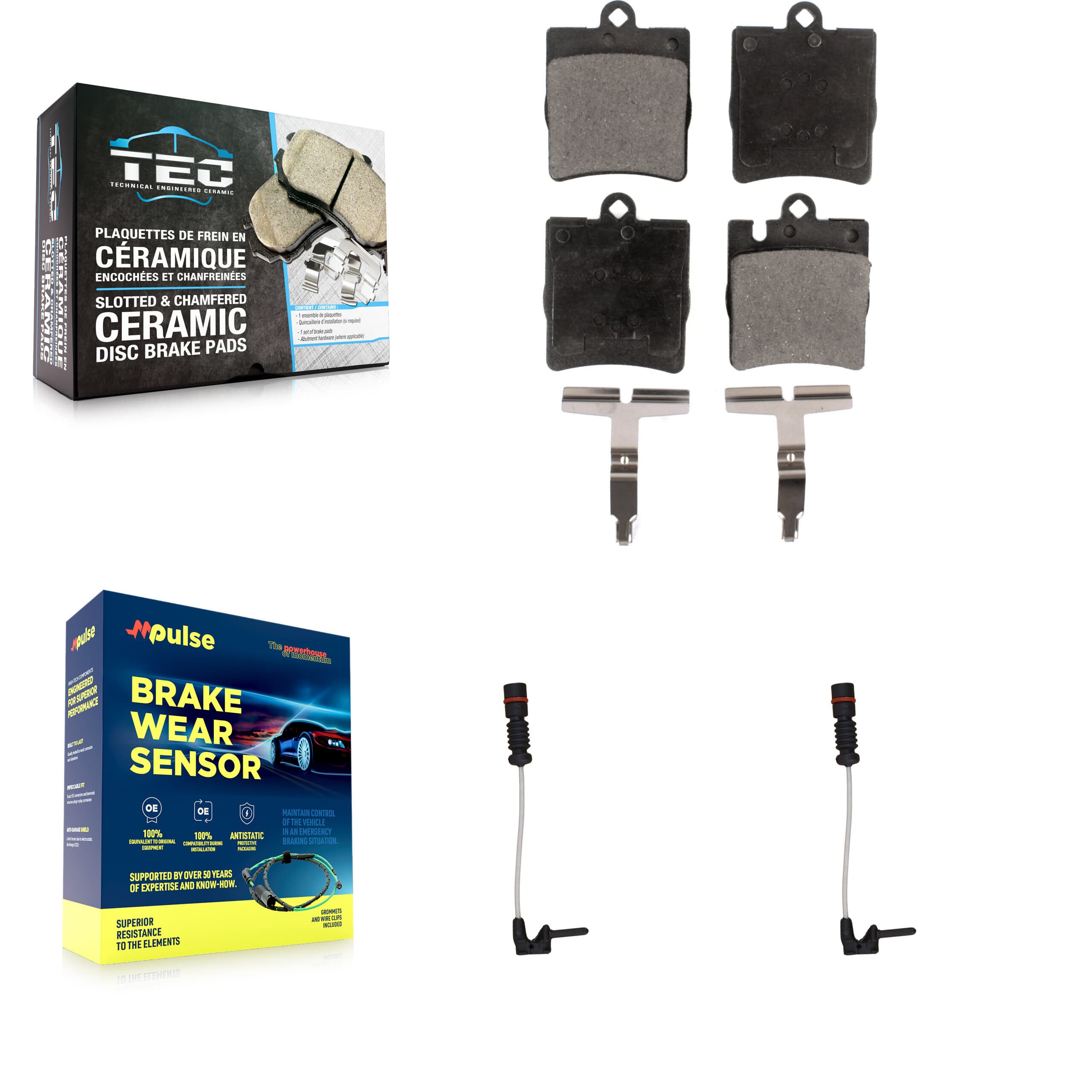 TEC - KTW-101308 - Rear Disc Brake Pad Kits image 1