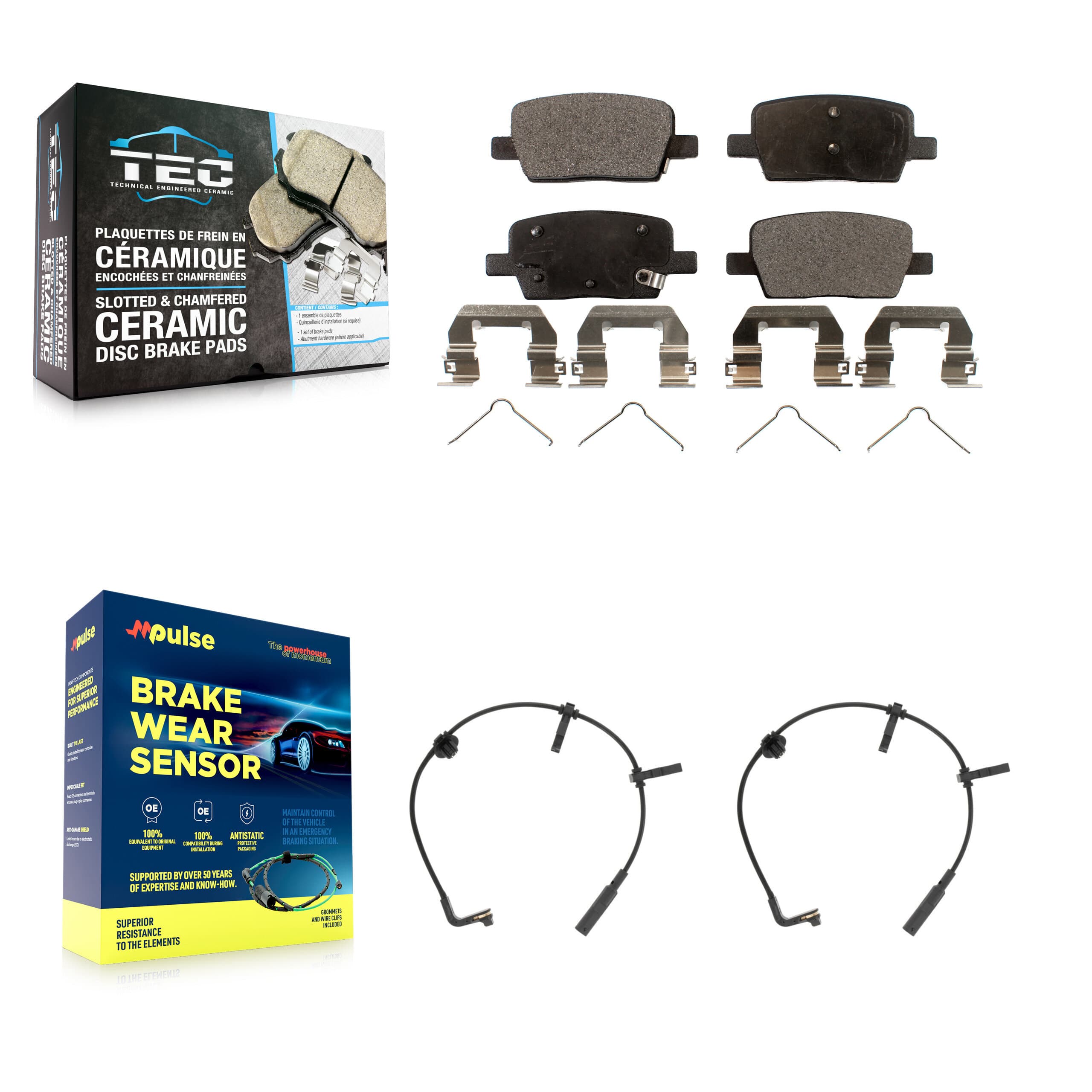 TEC - KTW-101313 - Rear Disc Brake Pad Kits image 1