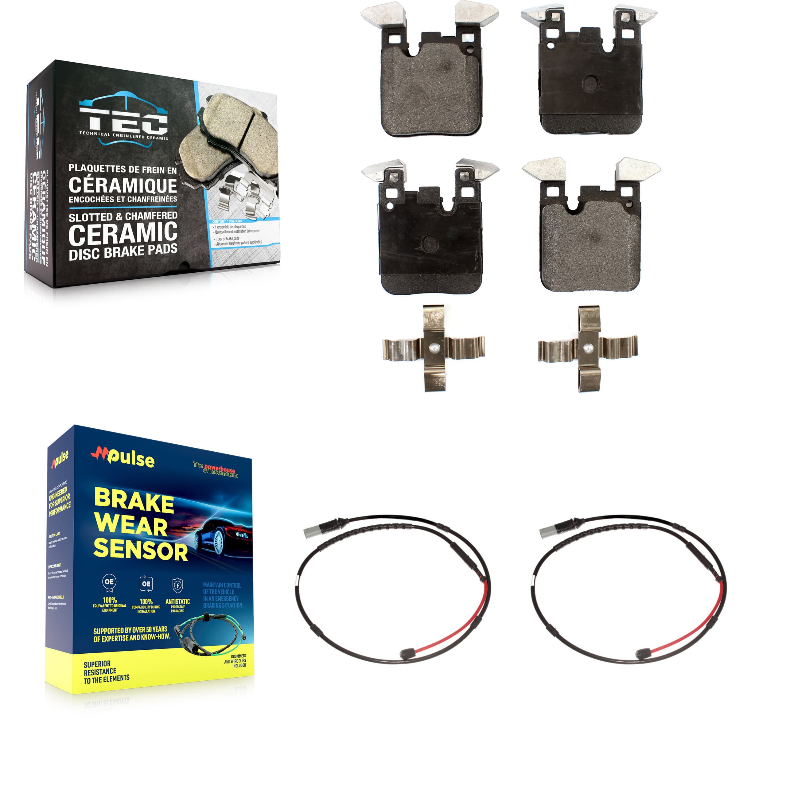 TEC - KTW-101321 - Rear Disc Brake Pad Kits image 1