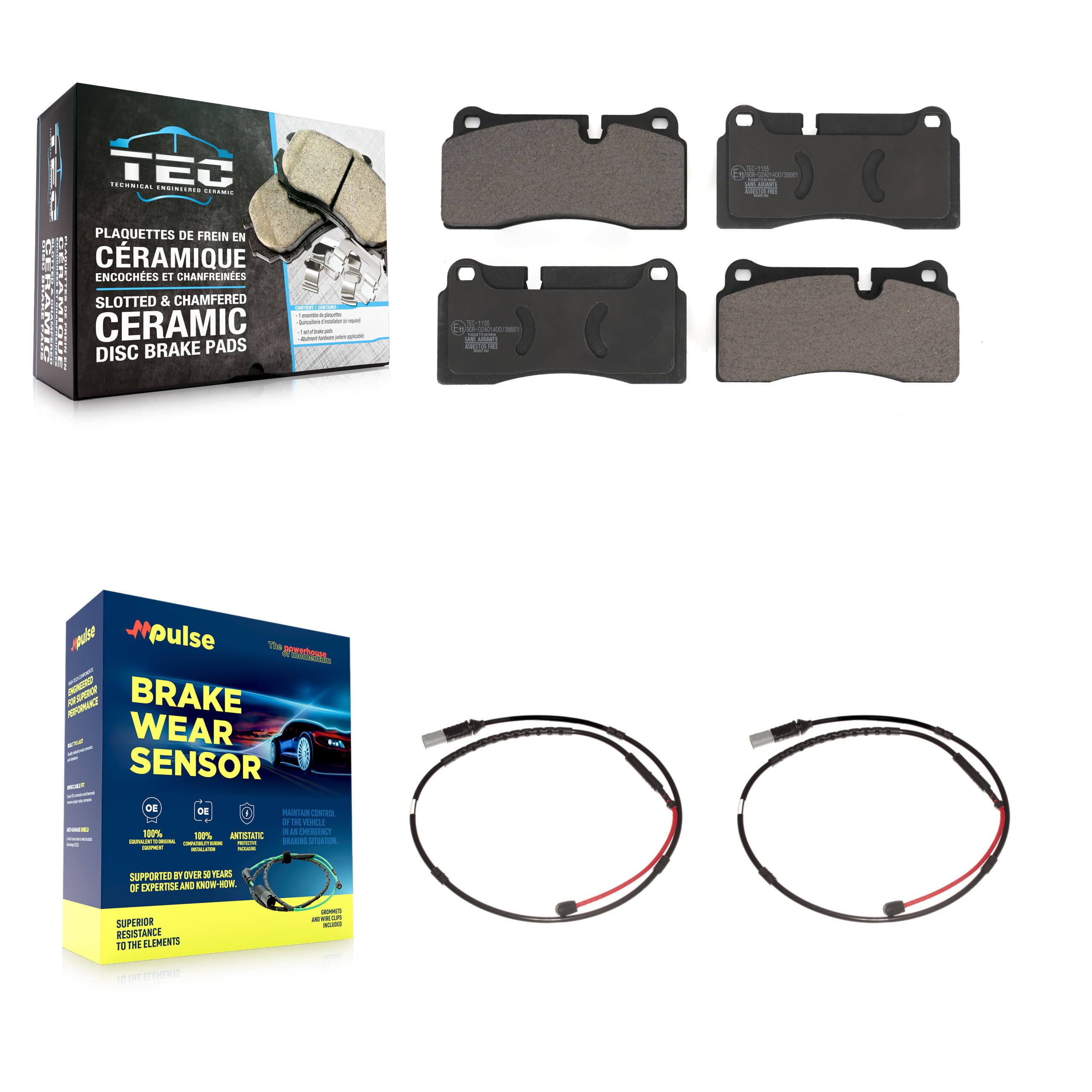 TEC - KTW-101322 - Rear Disc Brake Pad Kits image 1