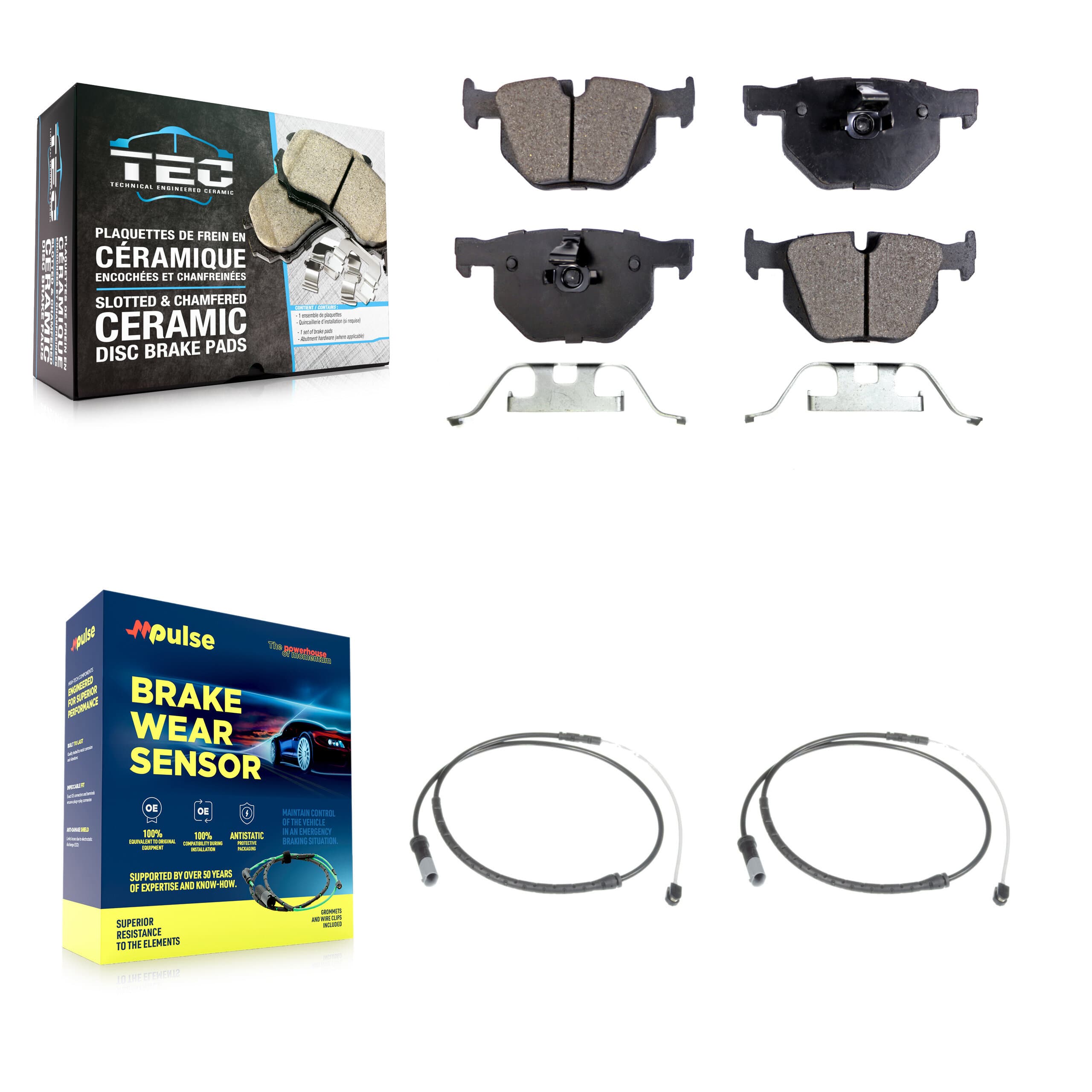 TEC - KTW-101334 - Rear Disc Brake Pad Kits image 1