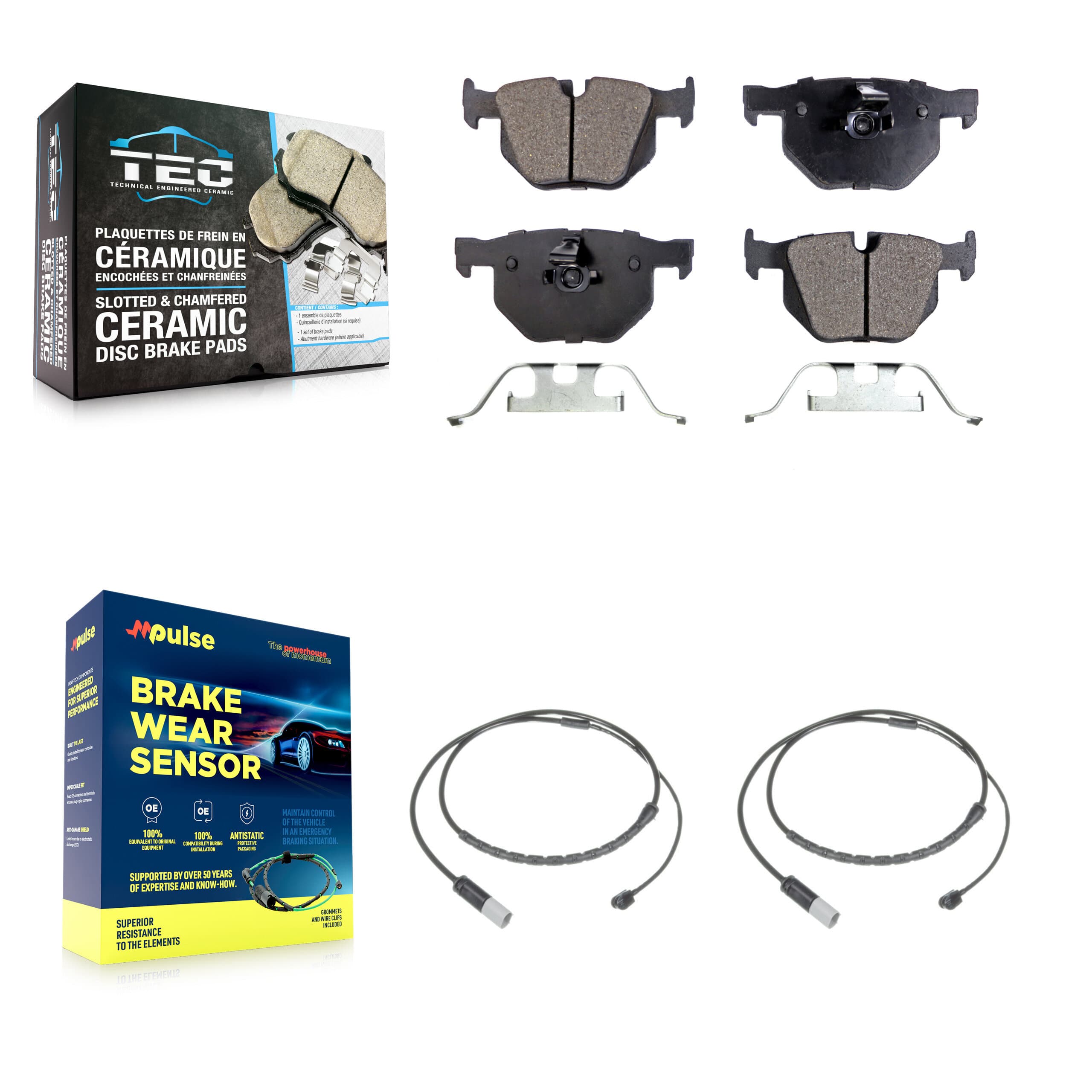 TEC - KTW-101335 - Rear Disc Brake Pad Kits image 1