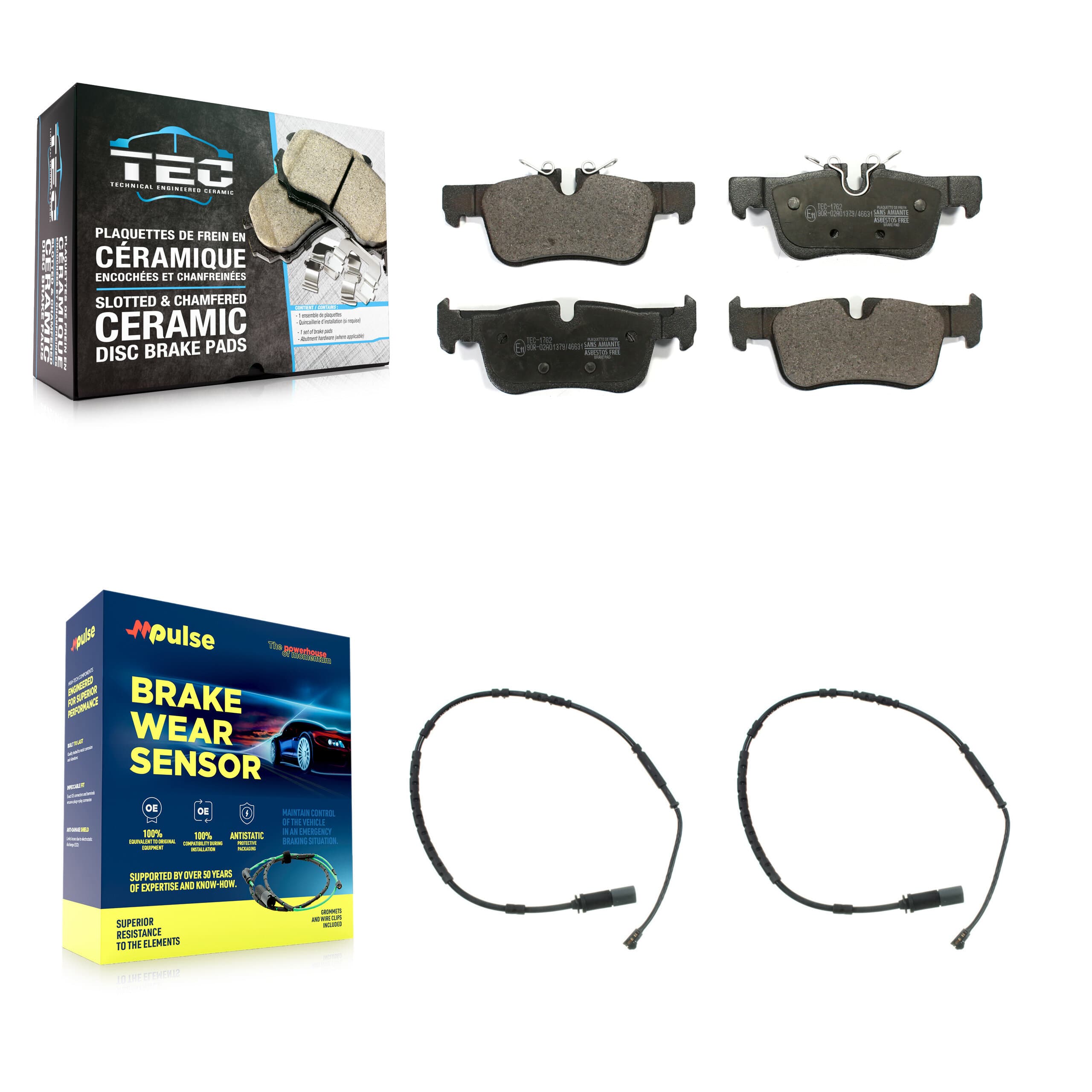 TEC - KTW-101336 - Rear Disc Brake Pad Kits image 1