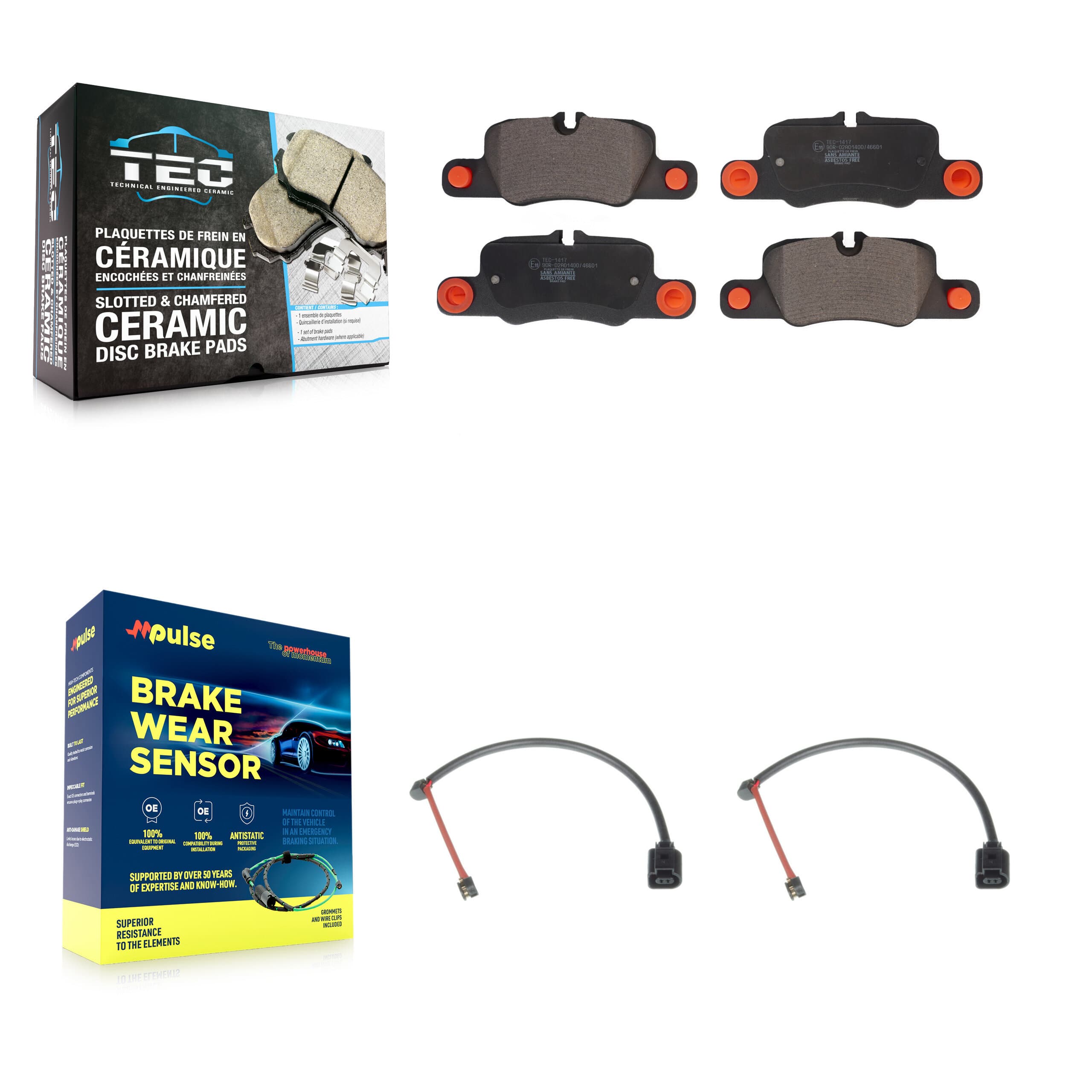 TEC - KTW-101337 - Rear Disc Brake Pad Kits image 1
