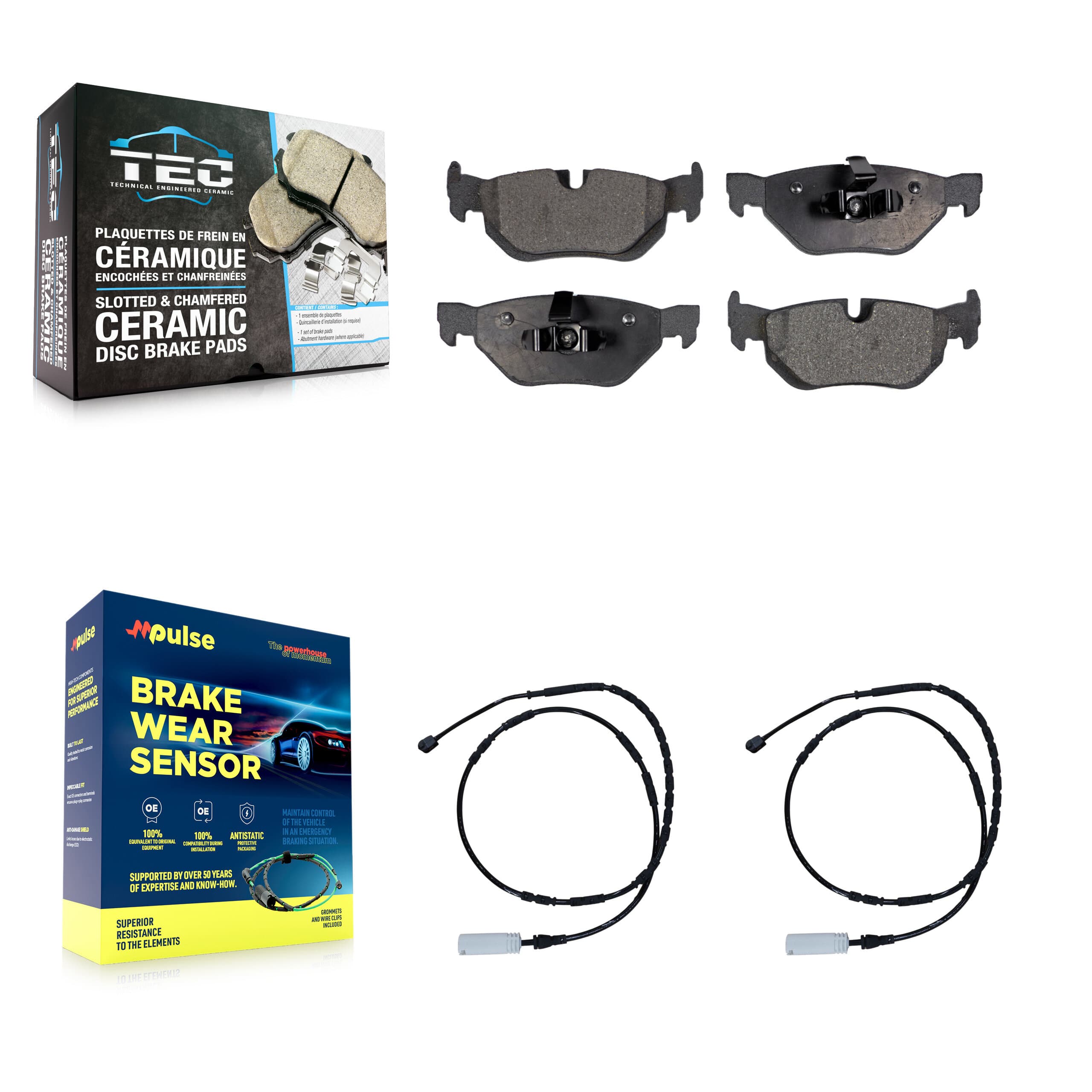 TEC - KTW-101369 - Rear Disc Brake Pad Kits image 1