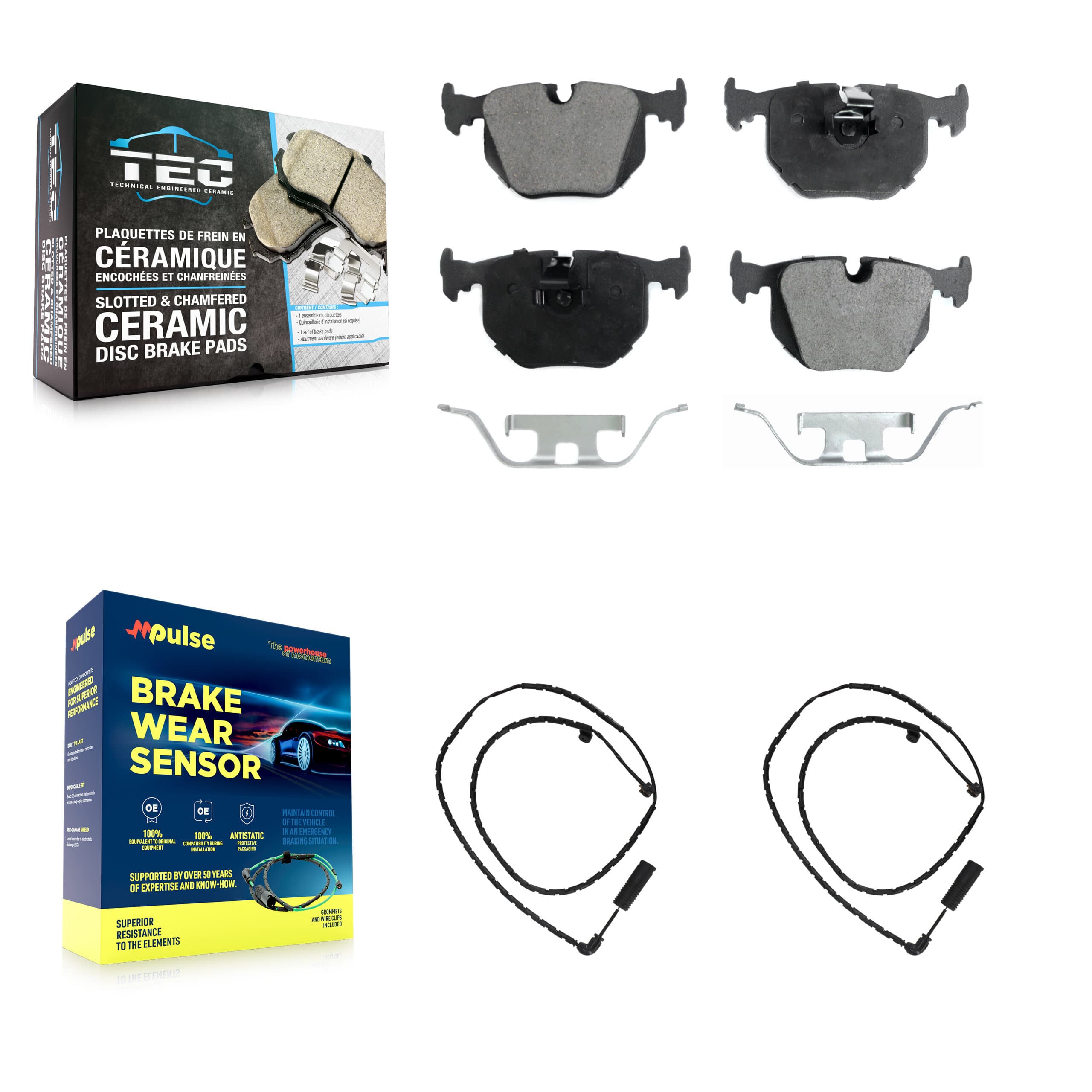 TEC - KTW-101378 - Rear Disc Brake Pad Kits image 1