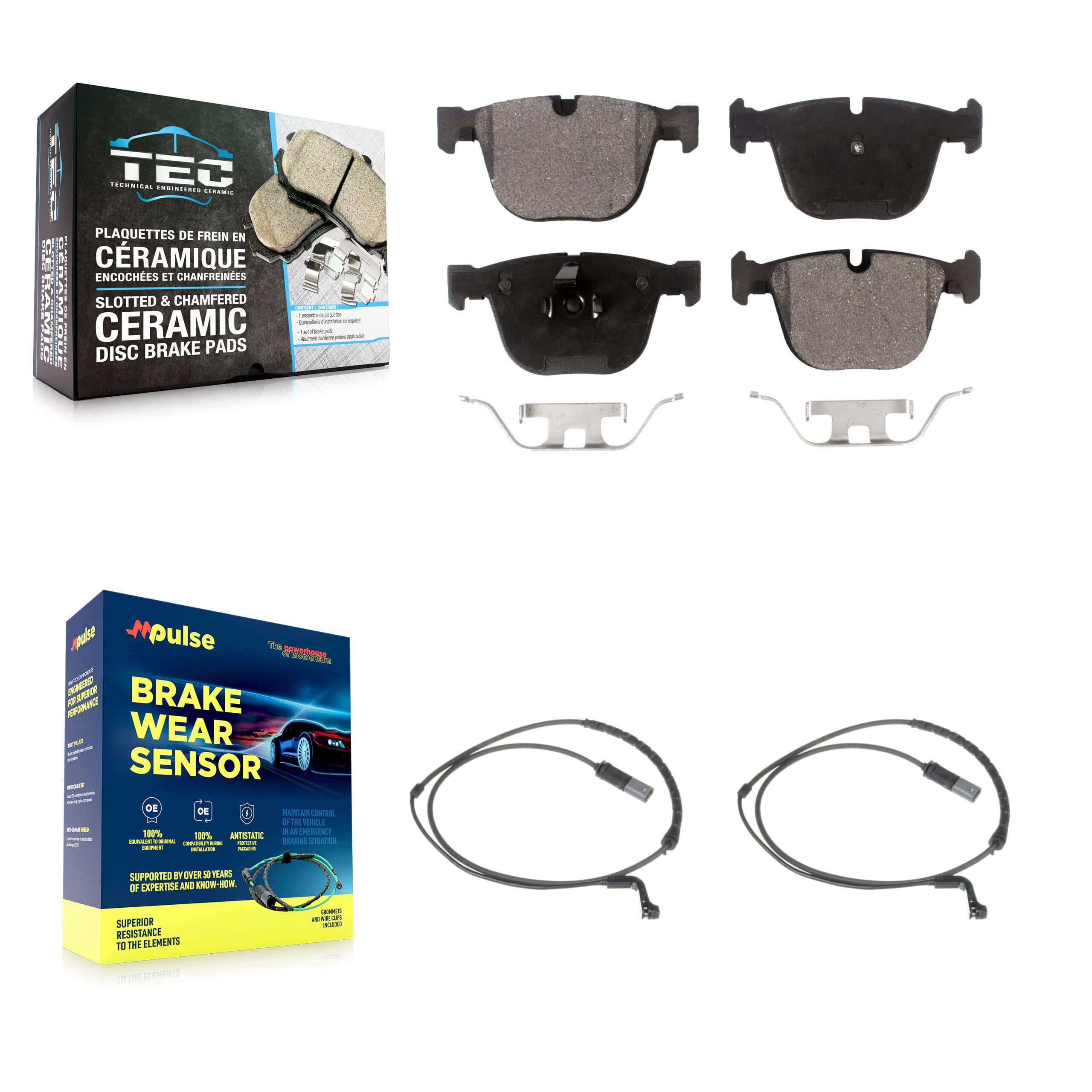 TEC - KTW-101381 - Rear Disc Brake Pad Kits image 1