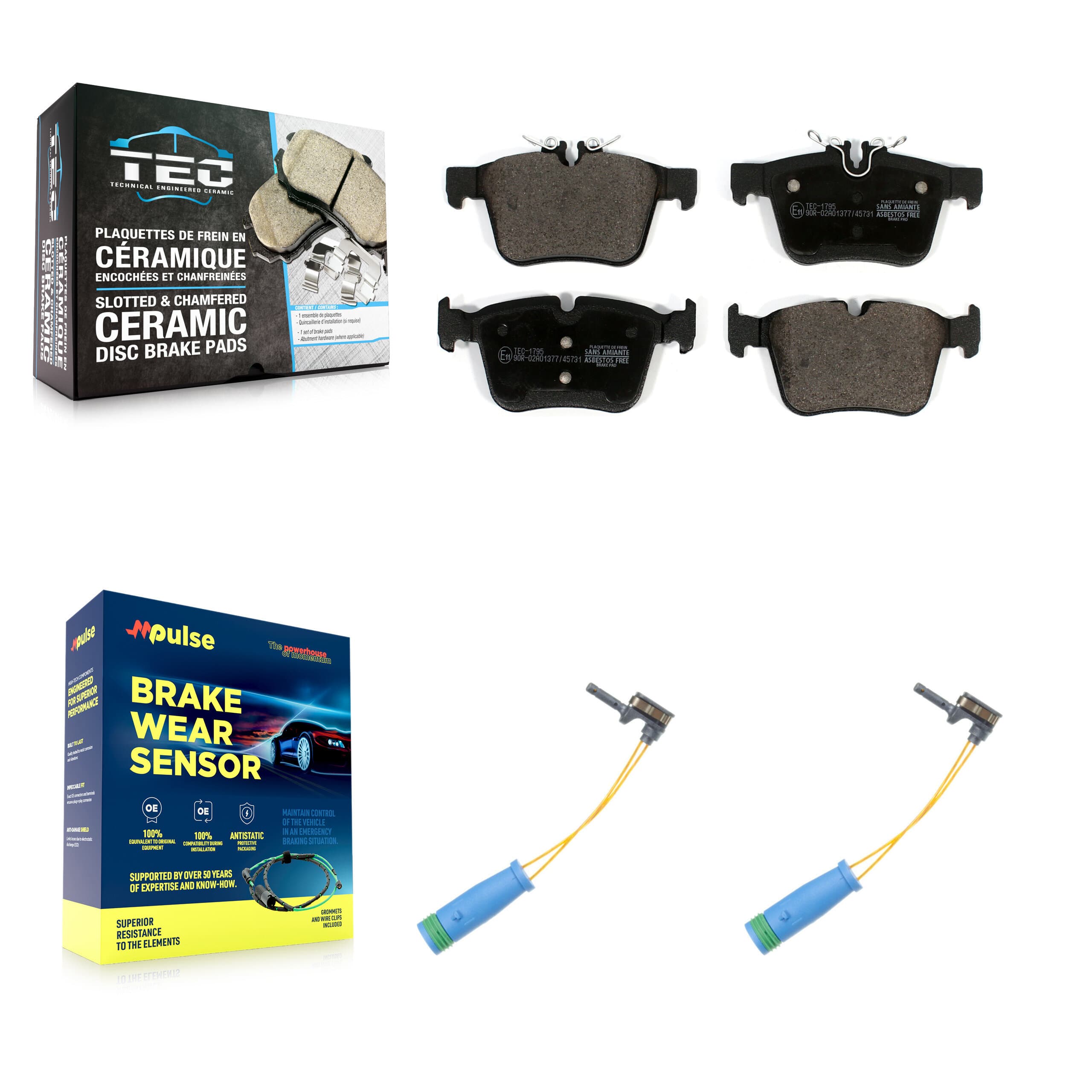 TEC - KTW-101385 - Rear Disc Brake Pad Kits image 1