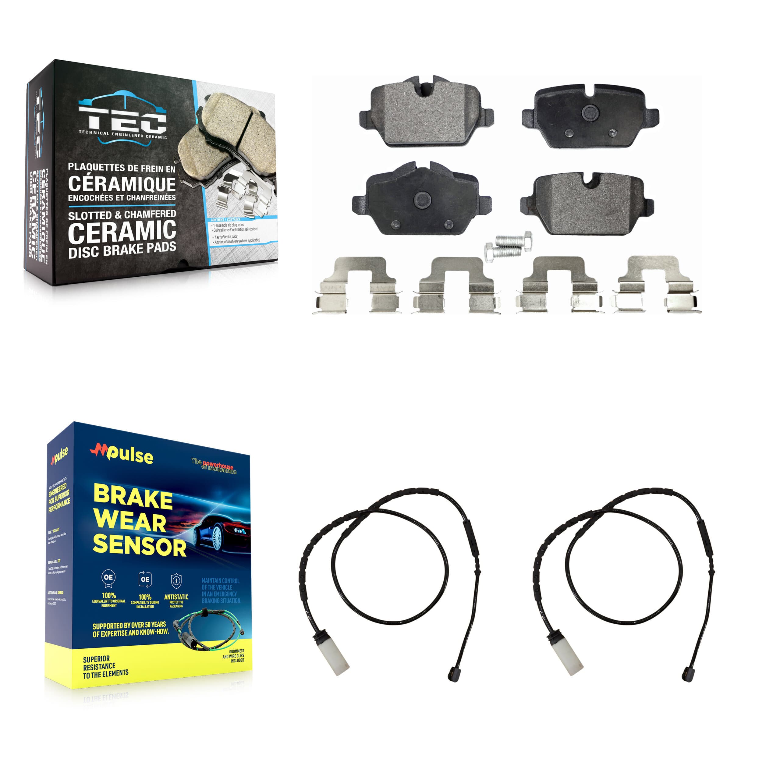 TEC - KTW-101396 - Rear Disc Brake Pad Kits image 1