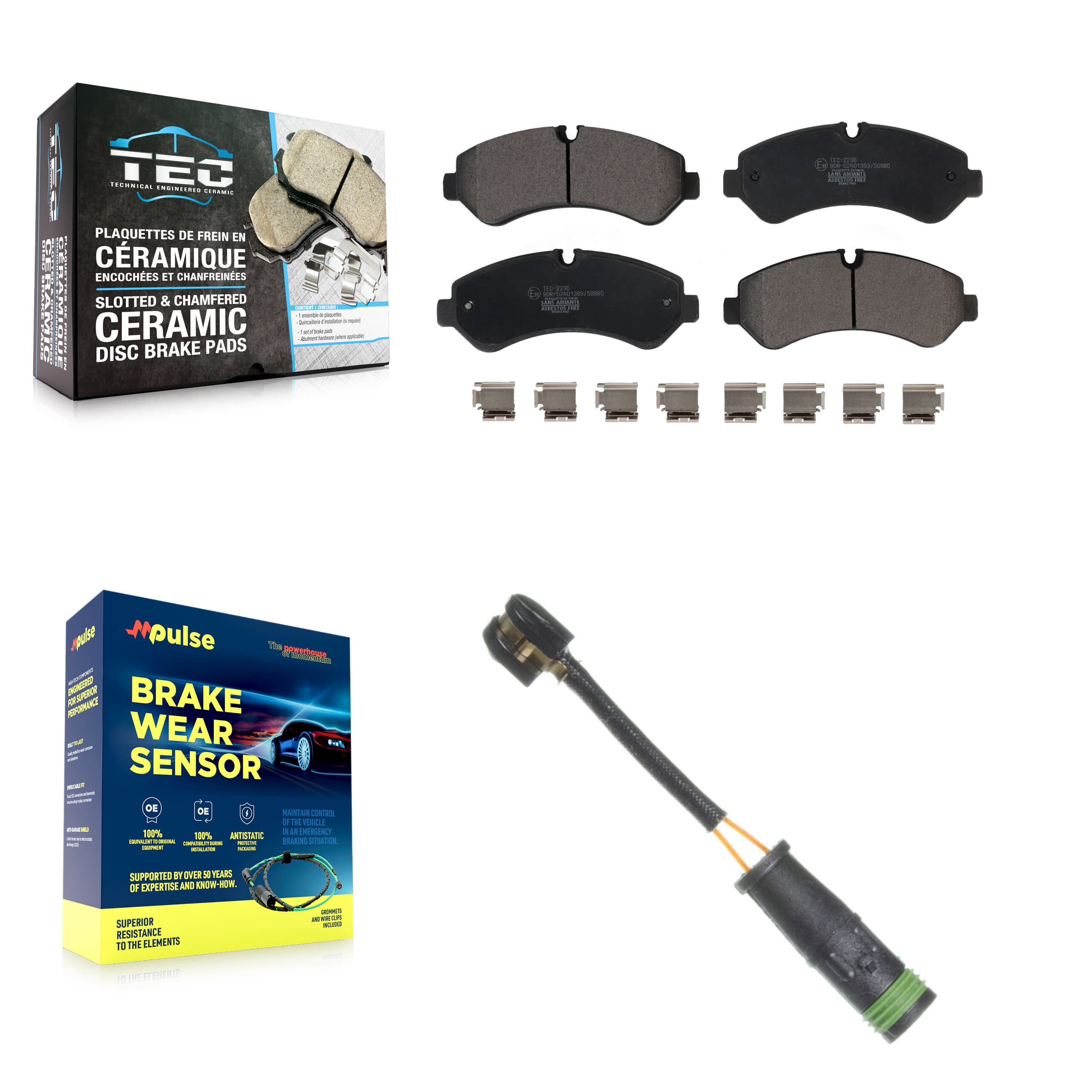 TEC - KTW-101494 - Rear Disc Brake Pad Kits image 1