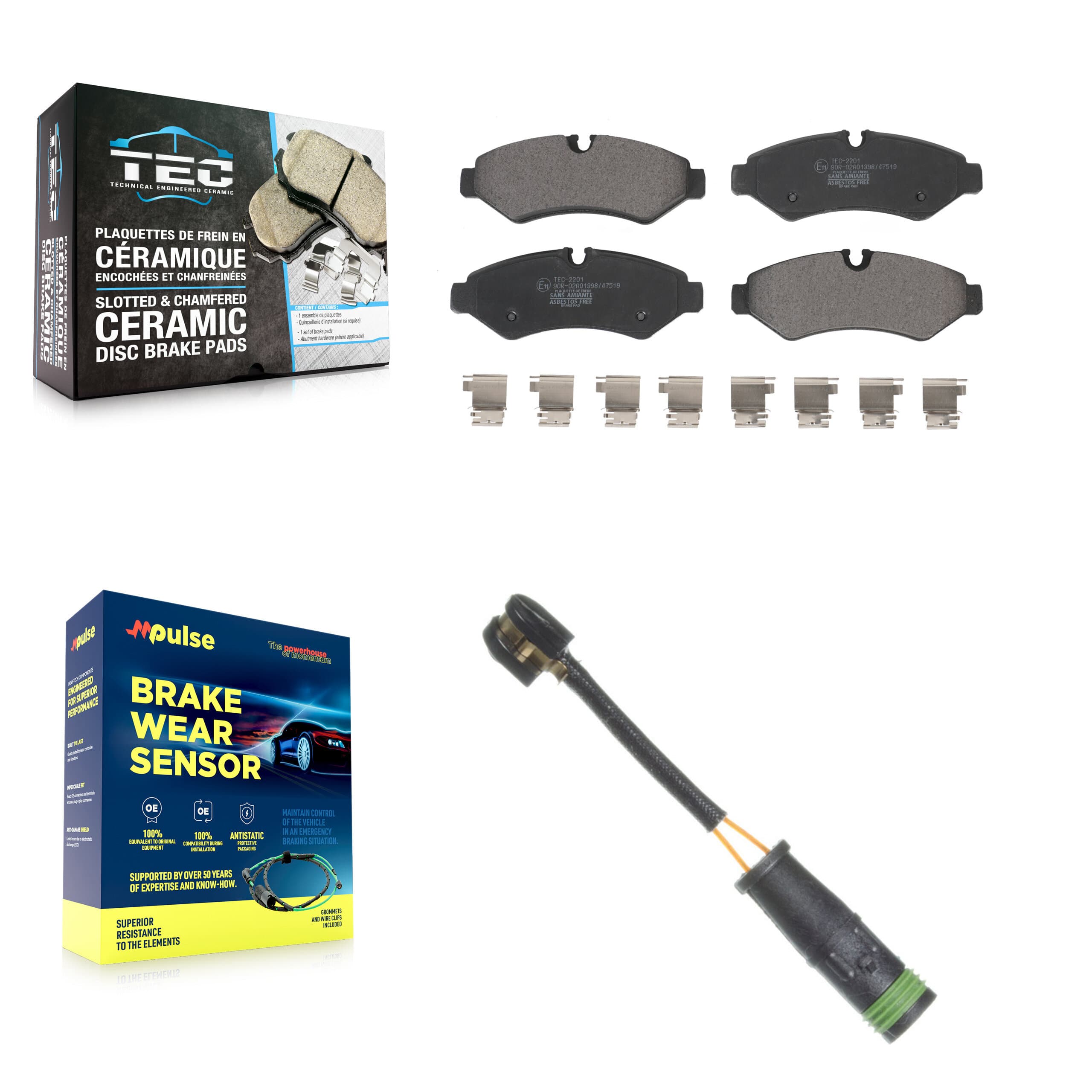 TEC - KTW-101495 - Rear Disc Brake Pad Kits image 1