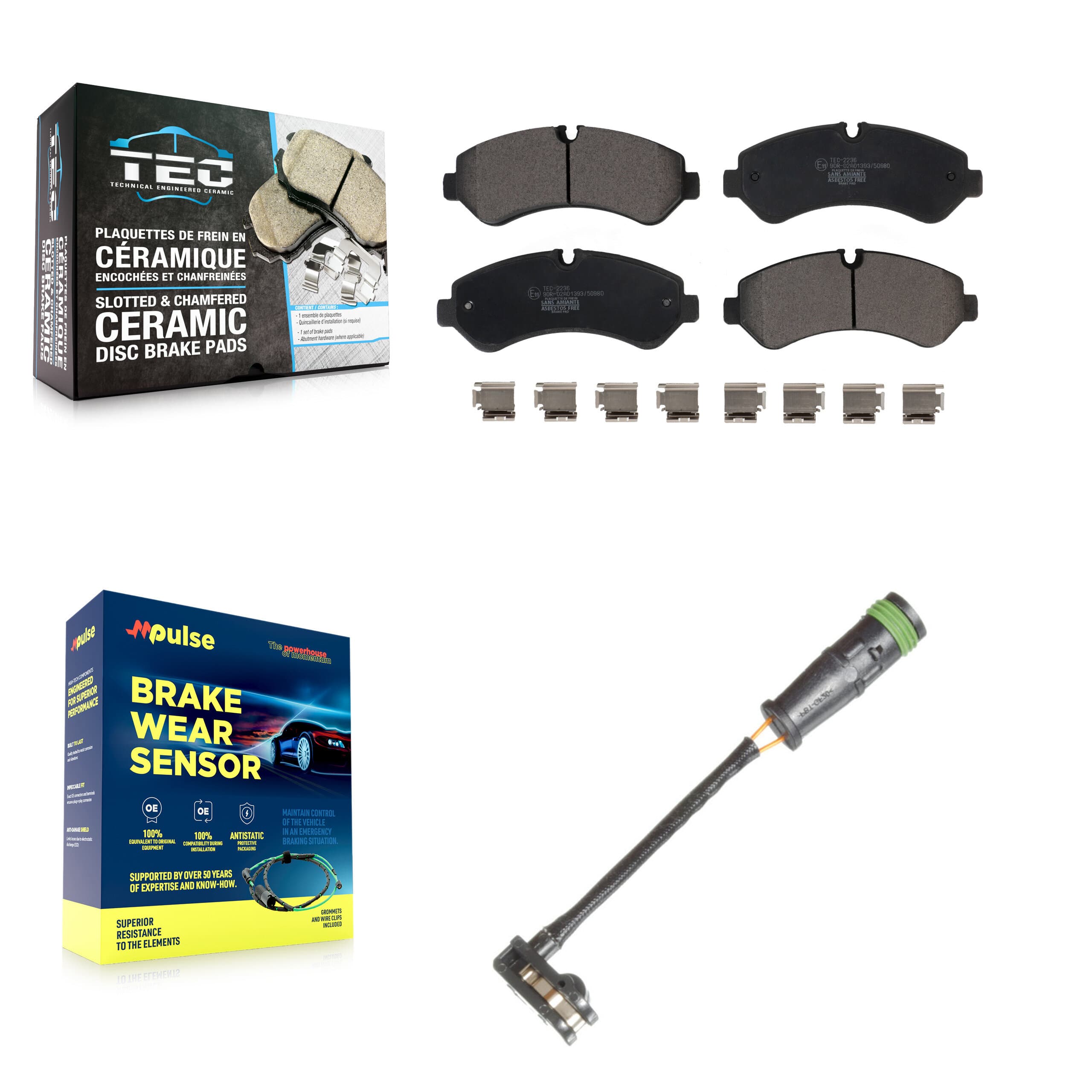 TEC - KTW-101503 - Rear Disc Brake Pad Kits image 1