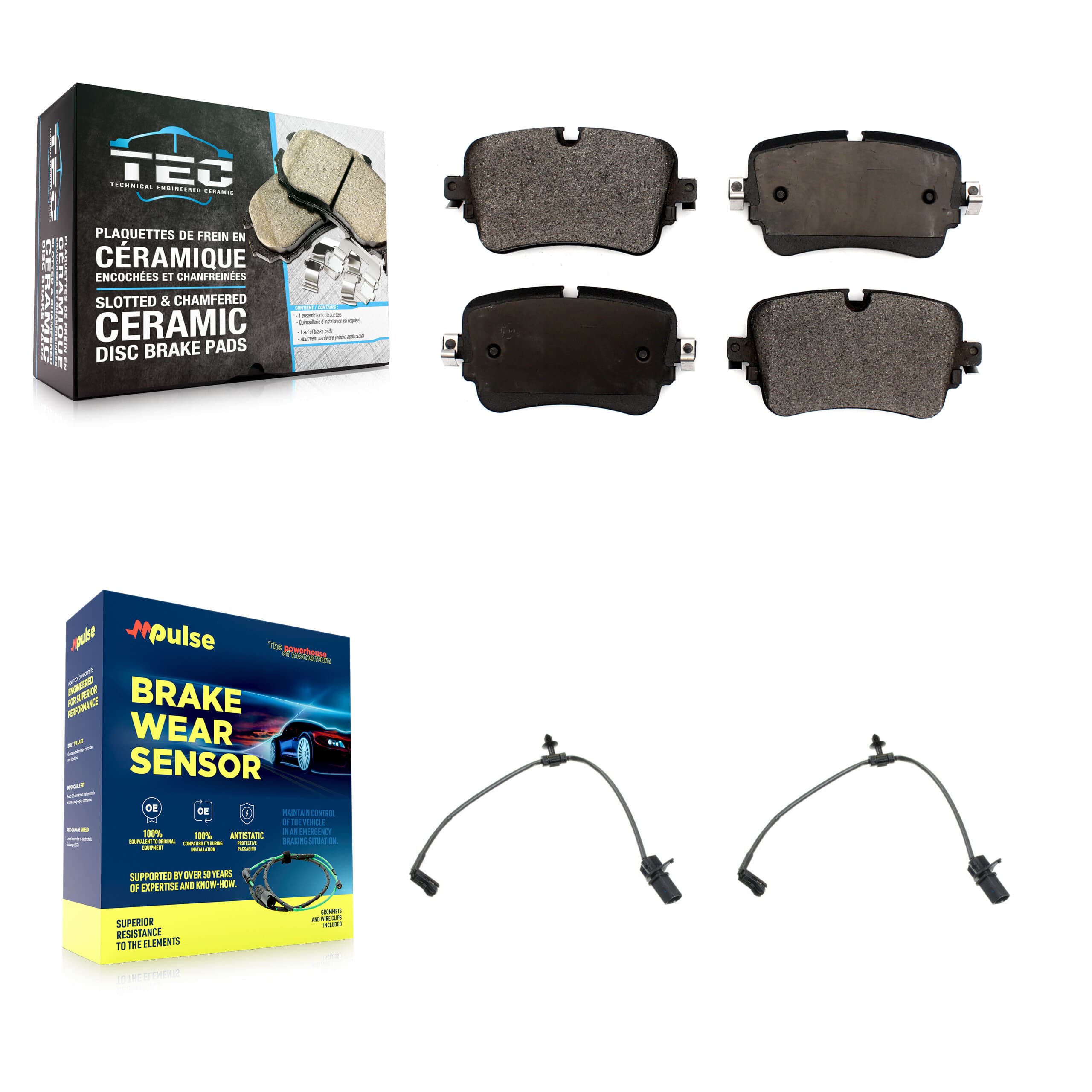 TEC - KTW-101508 - Rear Disc Brake Pad Kits image 1