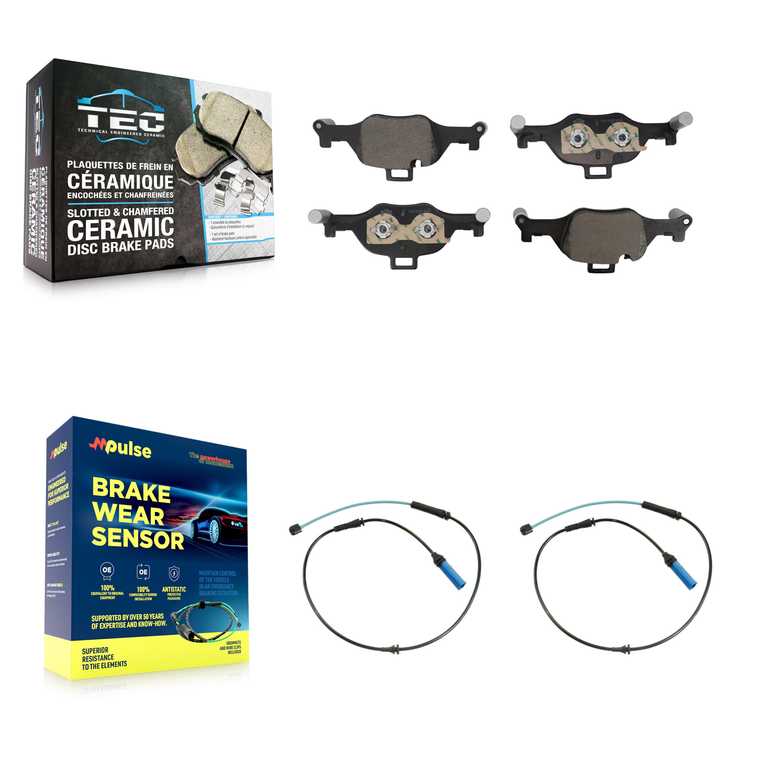 TEC - KTW-101681 - Front Disc Brake Pad Kits image 1