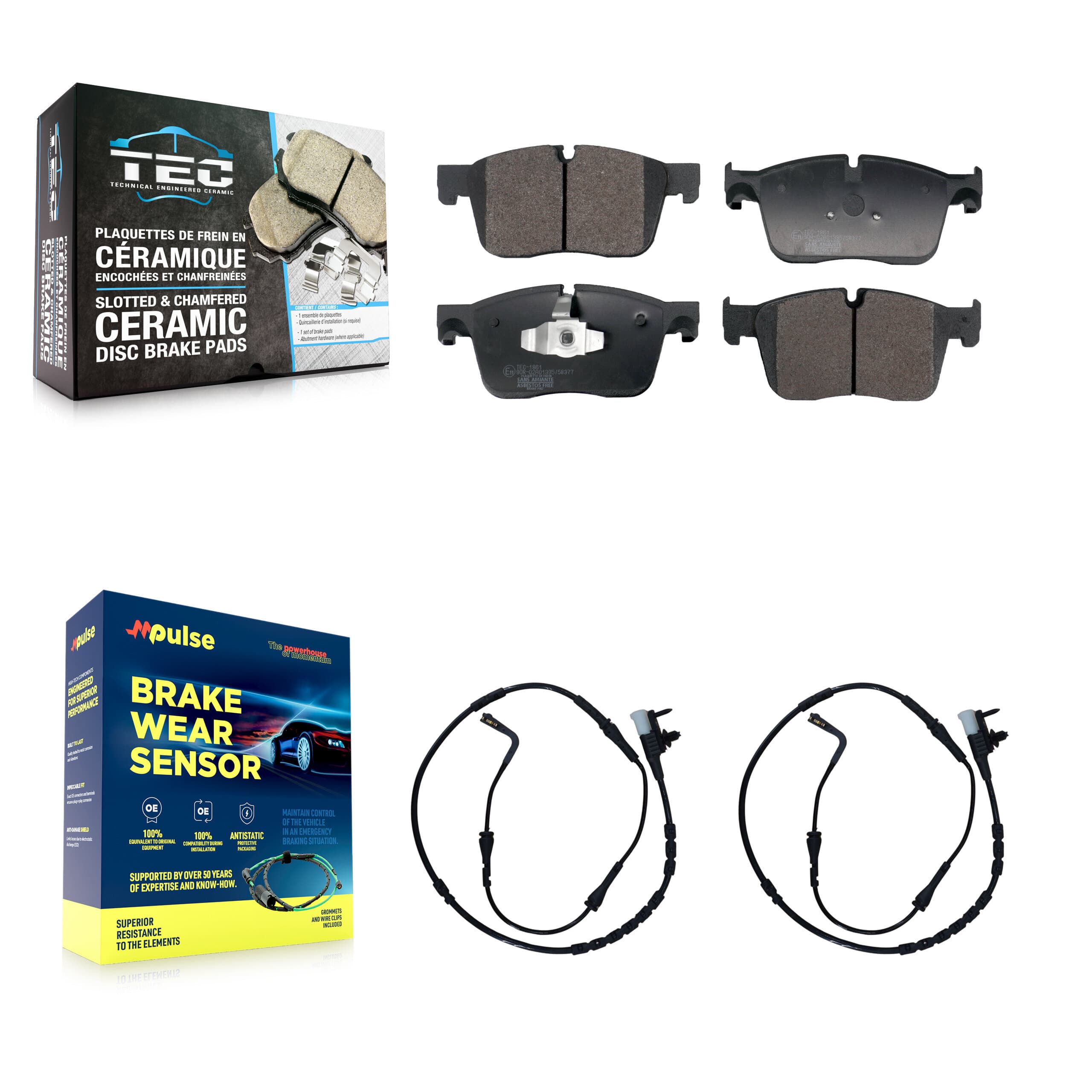 TEC - KTW-101682 - Front Disc Brake Pad Kits image 1