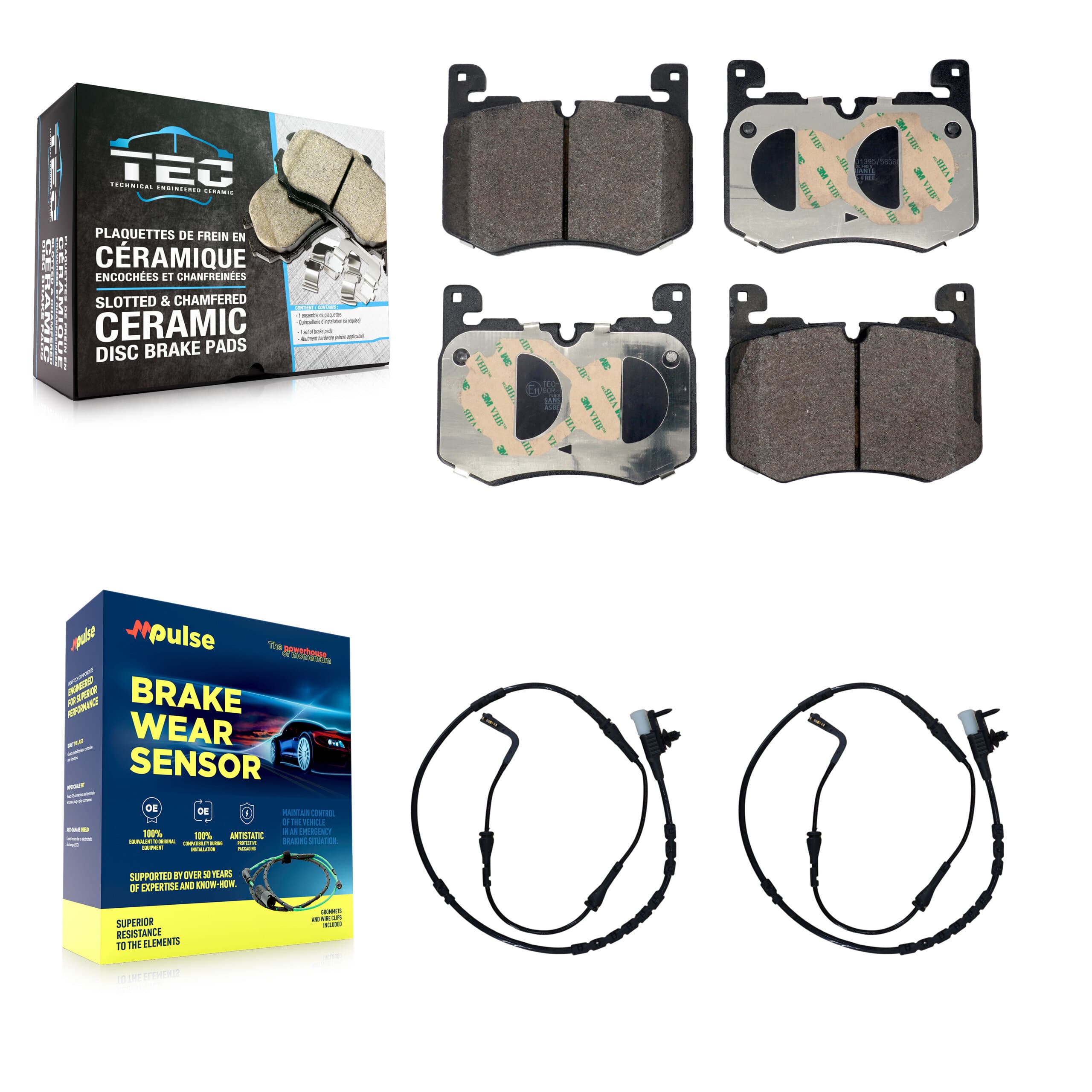 TEC - KTW-101683 - Front Disc Brake Pad Kits image 1