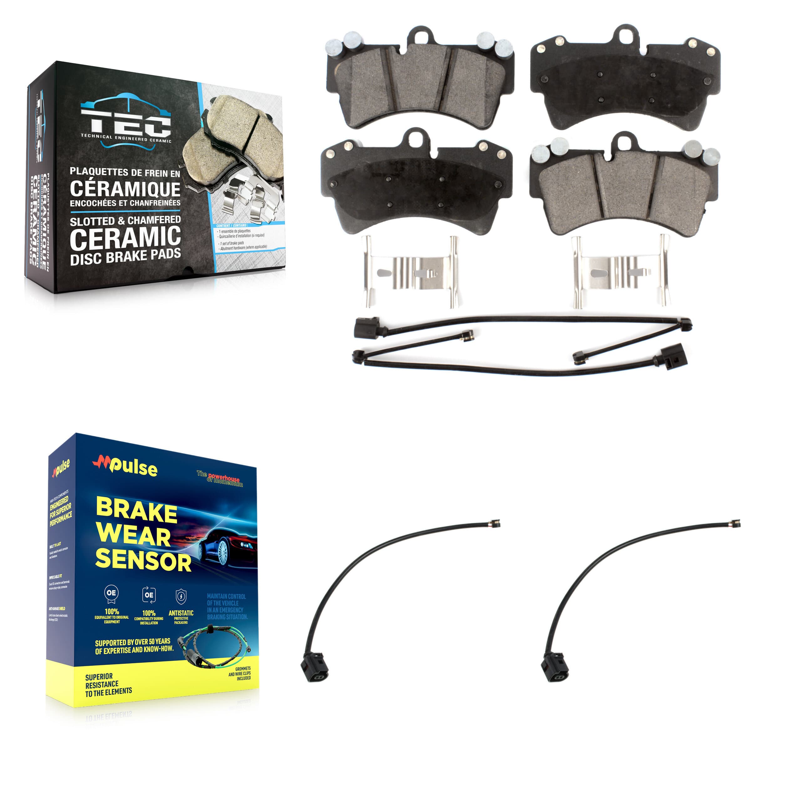 TEC - KTW-101689 - Front Disc Brake Pad Kits image 1