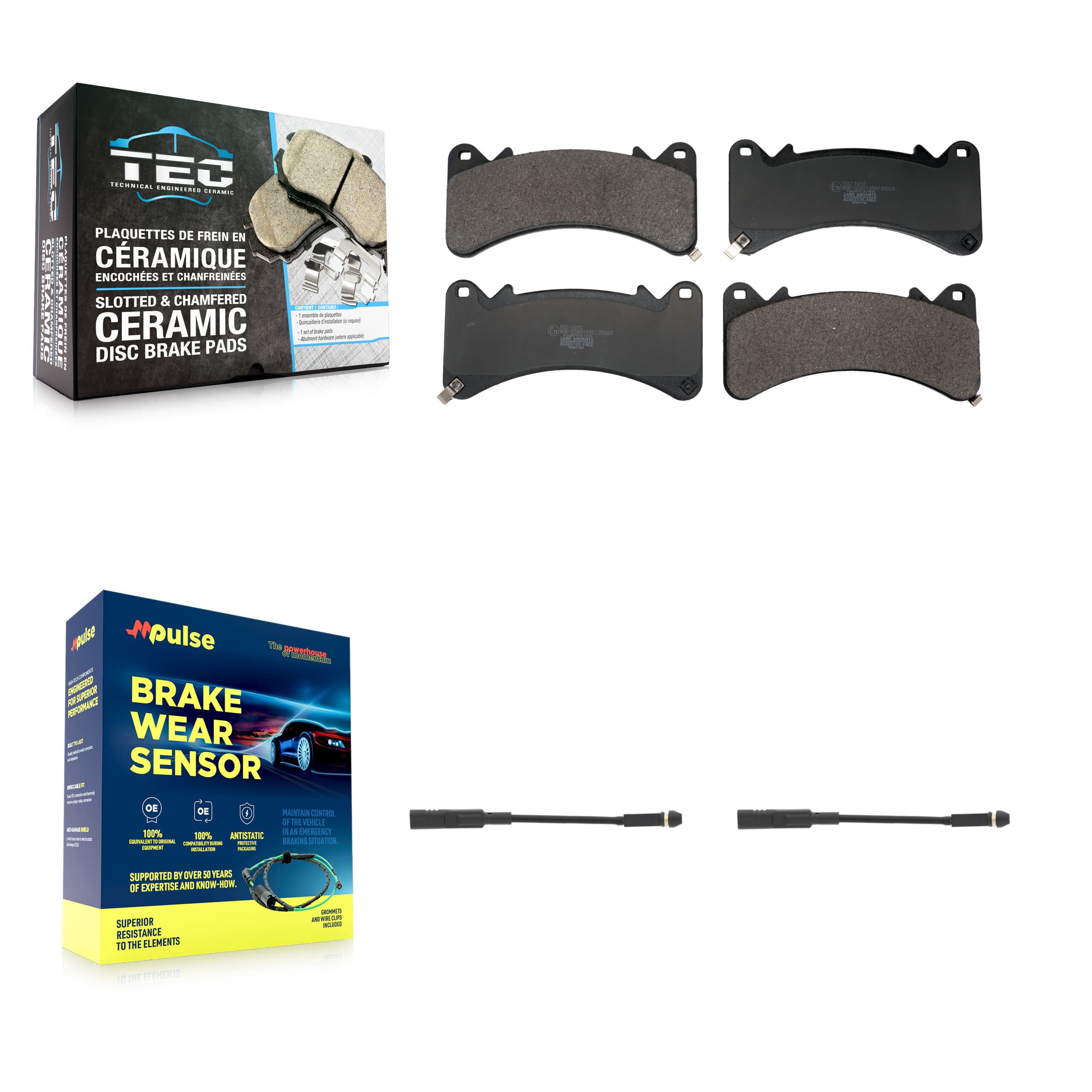 TEC - KTW-101692 - Front Disc Brake Pad Kits image 1